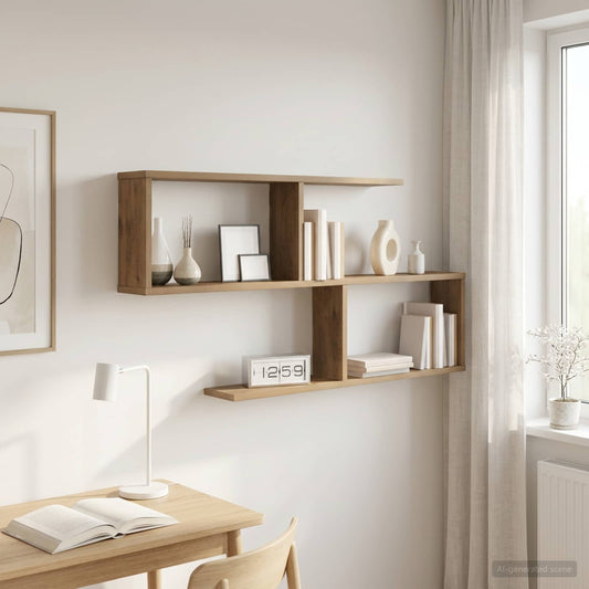 vidaXL Ράφι Τοίχου Artisan Δρυς 100 x 12 x 50,5 εκ Επεξεργασμένο Ξύλο