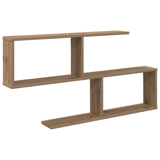 vidaXL Ράφι Τοίχου Artisan Δρυς 100 x 12 x 50,5 εκ Επεξεργασμένο Ξύλο