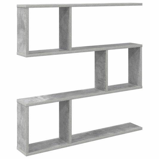 vidaXL Ράφι Τοίχου Γκρι Σκυροδέματος 80 x 12 x 79,5 εκ
