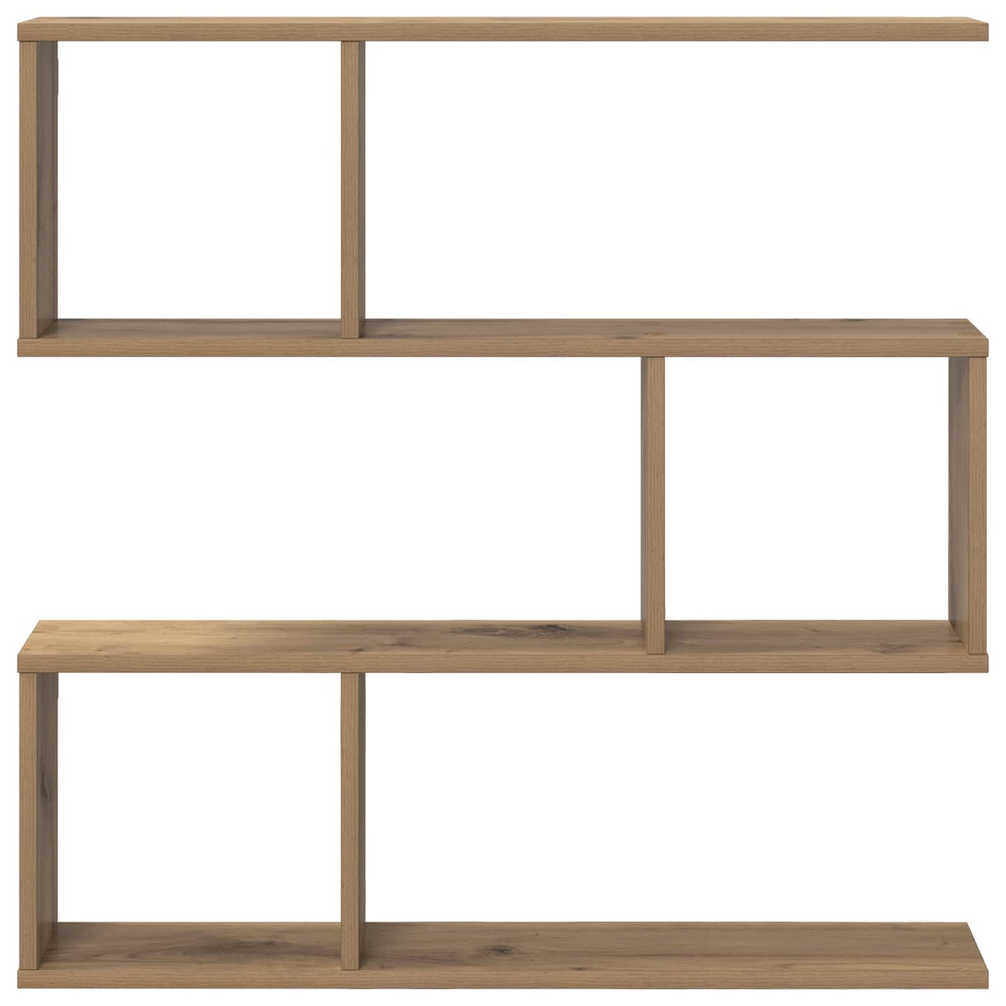vidaXL Ράφι Τοίχου Artisan Δρυς 80 x 12 x 79,5 εκ Επεξεργασμένο Ξύλο