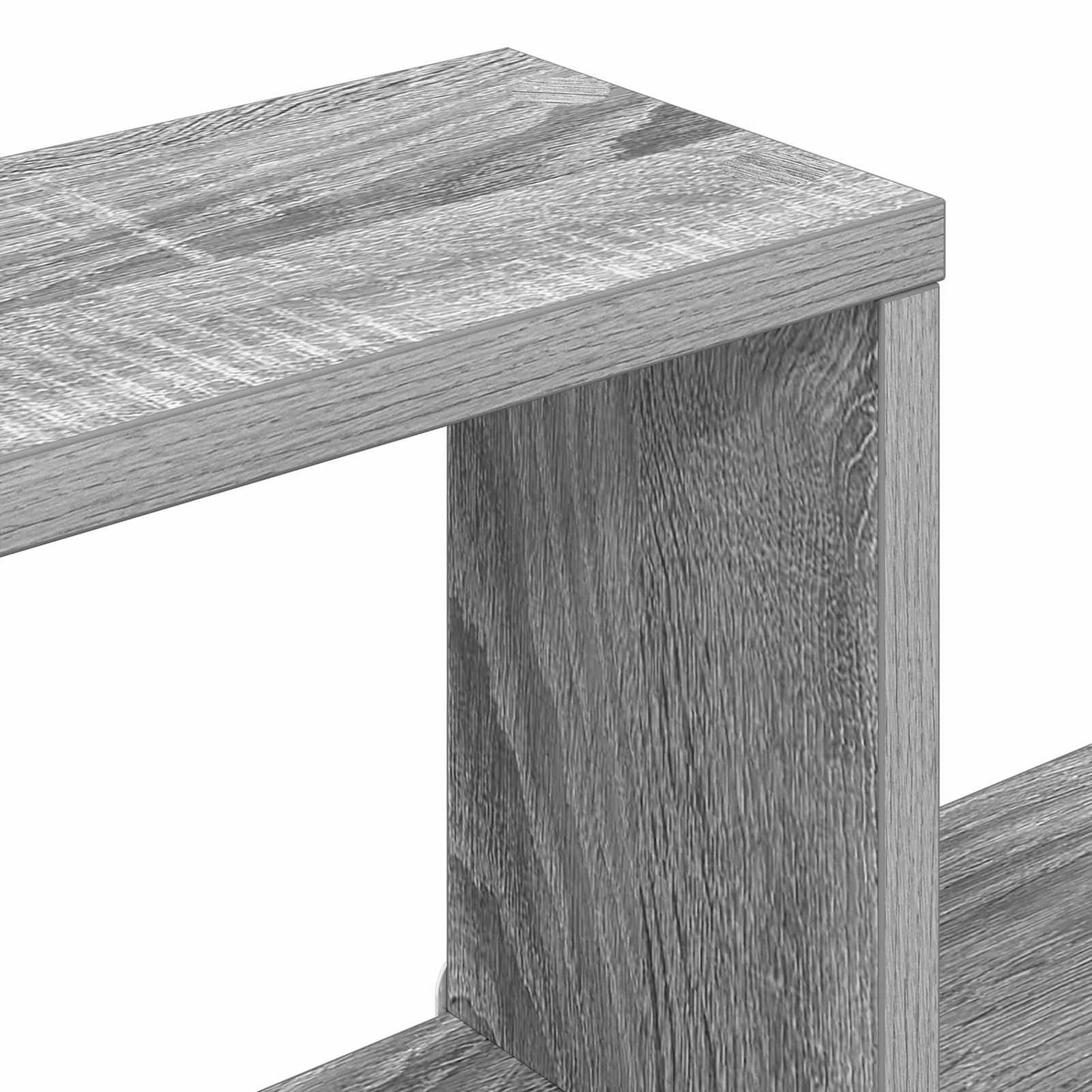 vidaXL Ράφι Τηλεόρασης Τοίχου Γκρι Sonoma 200 x 15 x 94 εκ