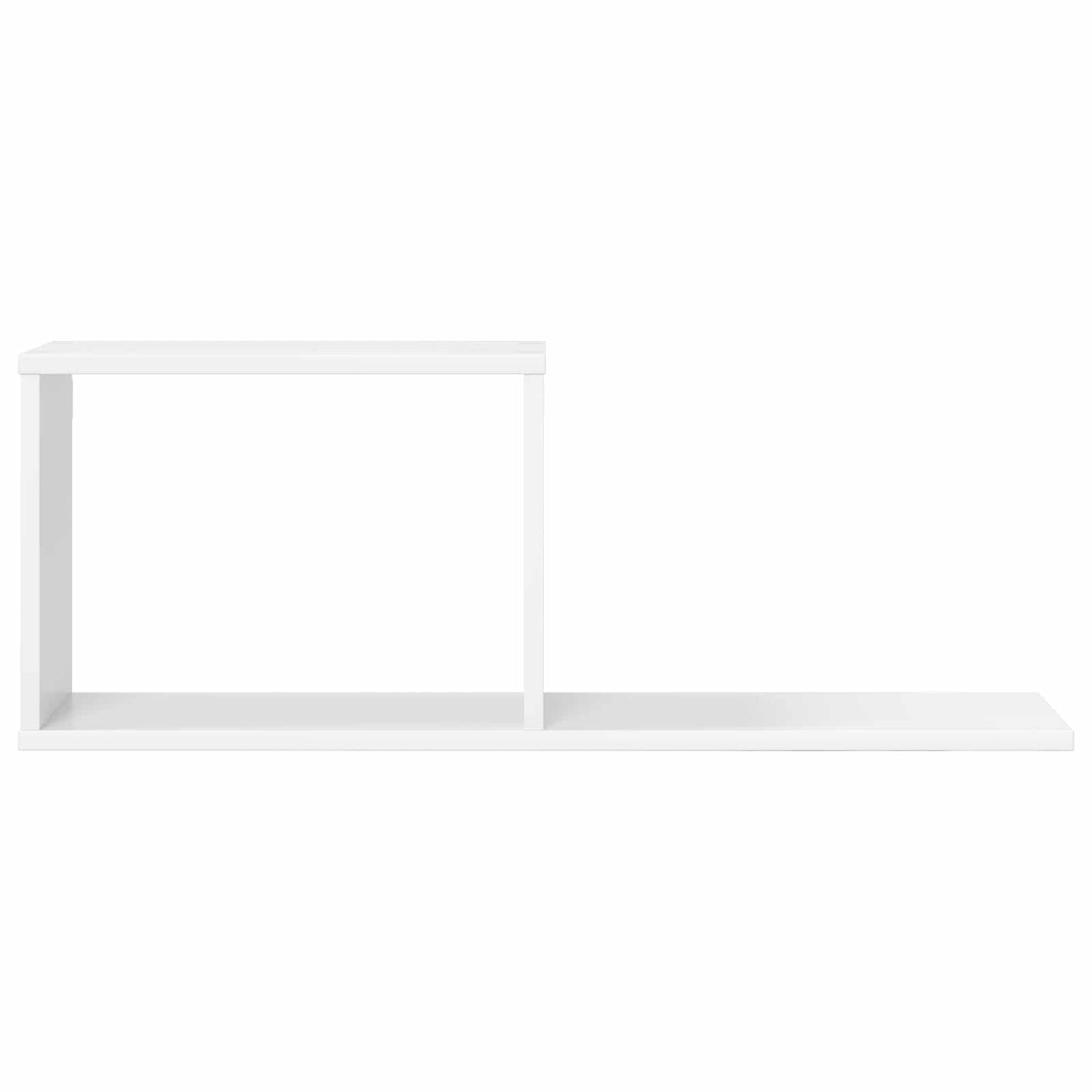 vidaXL Κρεμαστά ράφια Λευκό 80 x 15 x 30 εκ Επεξεργασμένο Ξύλο