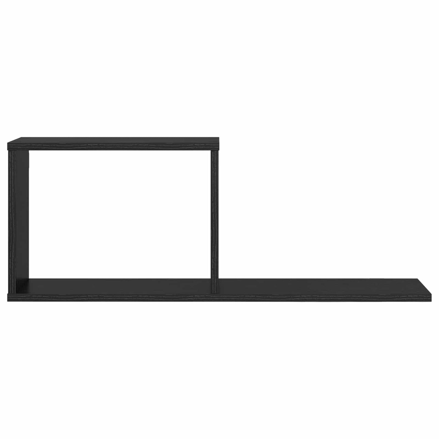 vidaXL Κρεμαστά ράφια Μαύρη Δρυς 80 x 15 x 30 εκ Επεξεργασμένο Ξύλο