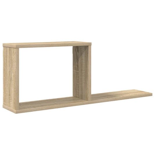 vidaXL Κρεμαστά ράφια Sonoma Δρυς 80 x 15 x 30 εκ Επεξεργασμένο Ξύλο