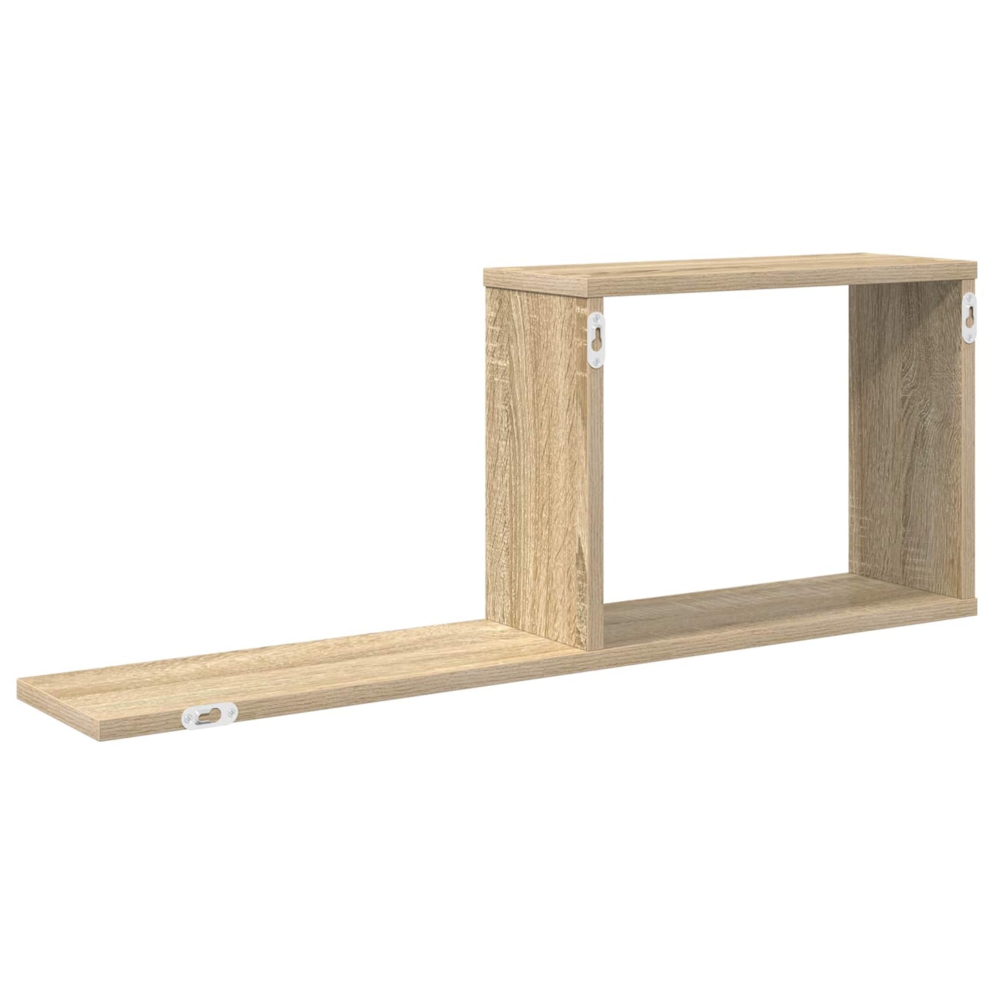 vidaXL Κρεμαστά ράφια Sonoma Δρυς 80 x 15 x 30 εκ Επεξεργασμένο Ξύλο