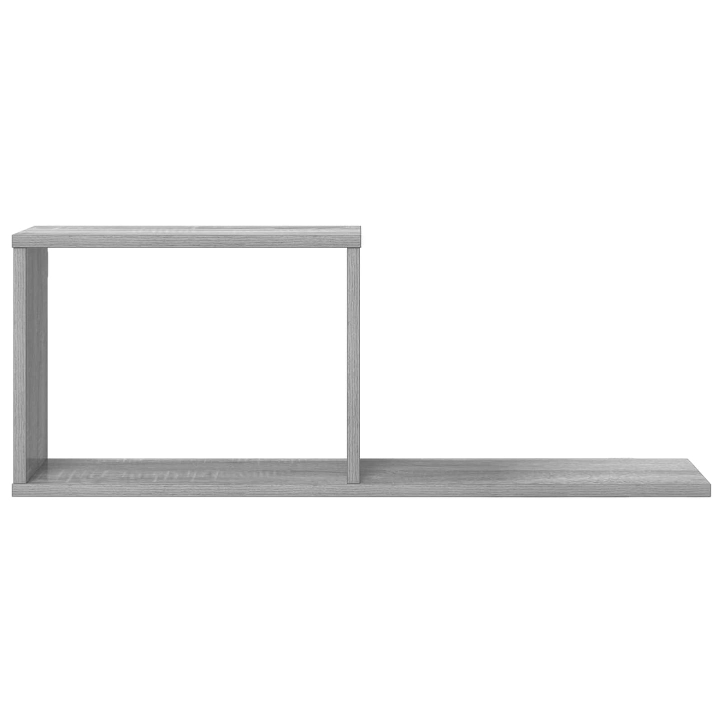 vidaXL Κρεμαστά ράφια 2 τμχ. Γκρι Sonoma 80 x 15 x 30 εκ