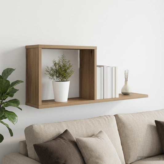 vidaXL Κρεμαστά ράφια Artisan Δρυς 80 x 15 x 30 εκ Επεξεργασμένο Ξύλο