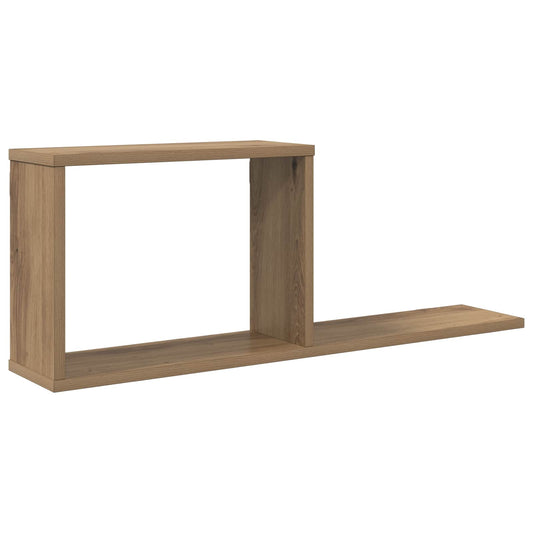 vidaXL Κρεμαστά ράφια Artisan Δρυς 80 x 15 x 30 εκ Επεξεργασμένο Ξύλο