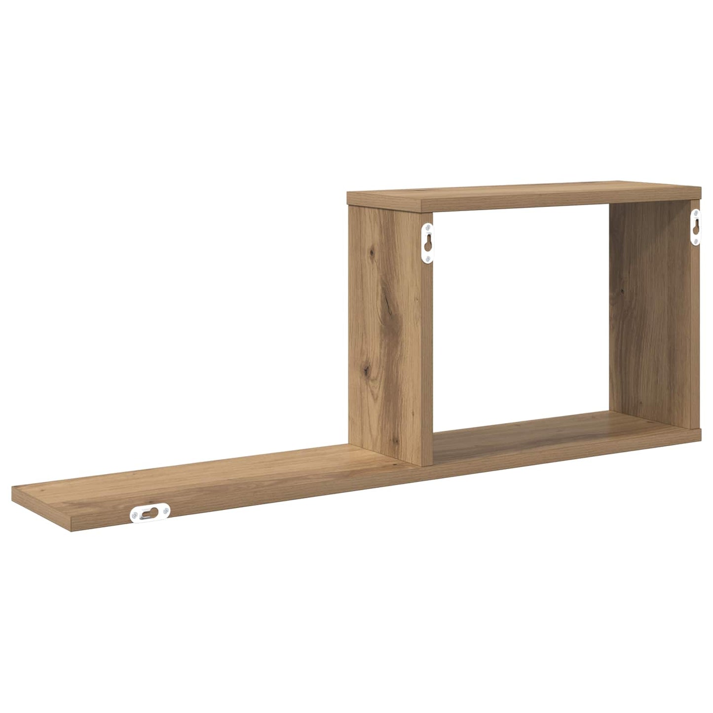 vidaXL Κρεμαστά ράφια Artisan Δρυς 80 x 15 x 30 εκ Επεξεργασμένο Ξύλο