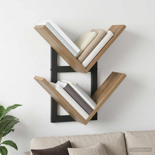 vidaXL Ράφι Τοίχου Artisan Δρυς 43 x 15 x 47 εκ Επεξεργασμένο Ξύλο
