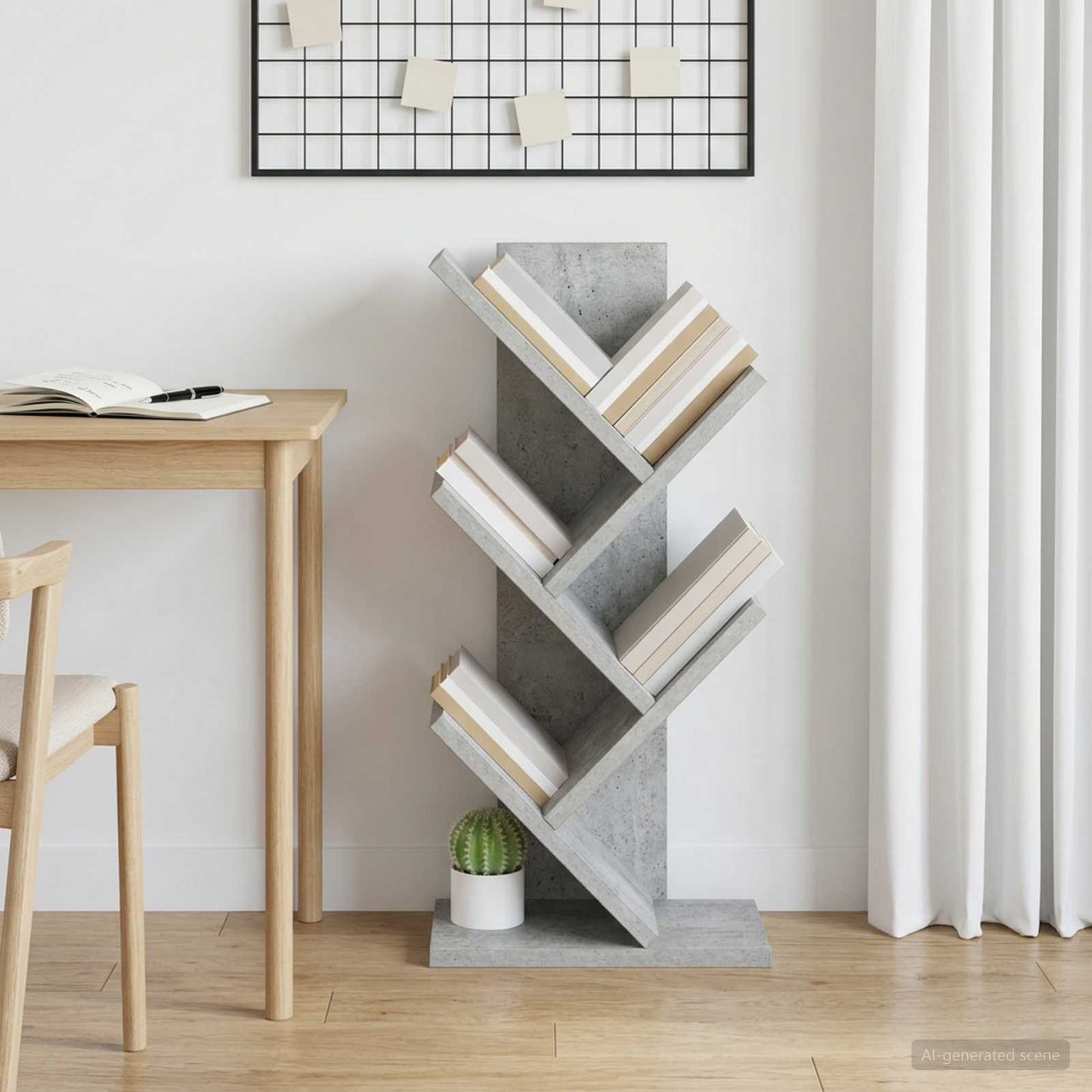 vidaXL Ράφι Δέντρου 4-Επιπέδων 30 x 18 x 60 εκ Επεξεργασμένο Ξύλο