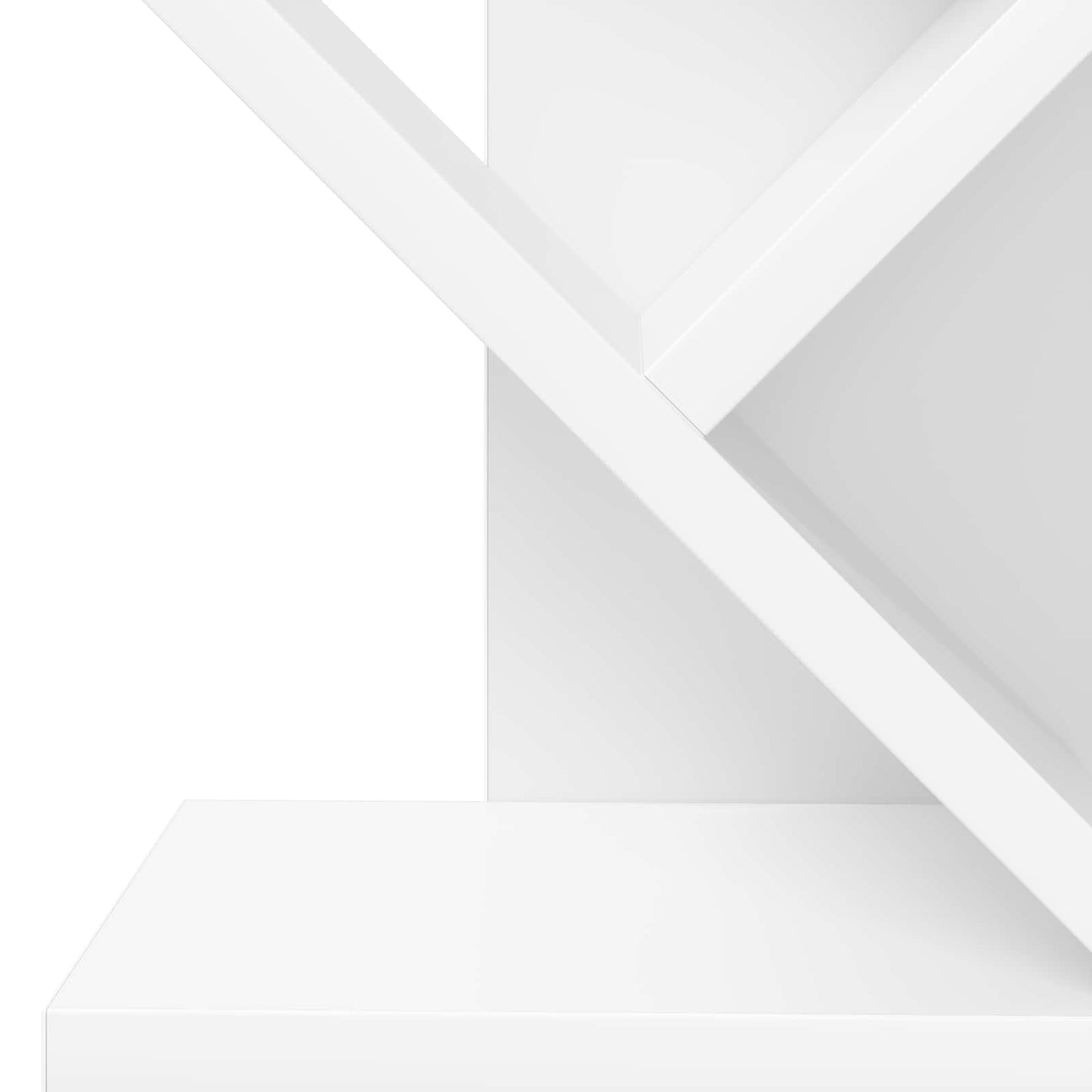 vidaXL Βιβλιοθήκη Δέντρου 6-Επιπέδων 30 x 18 x 100 εκ Λευκό