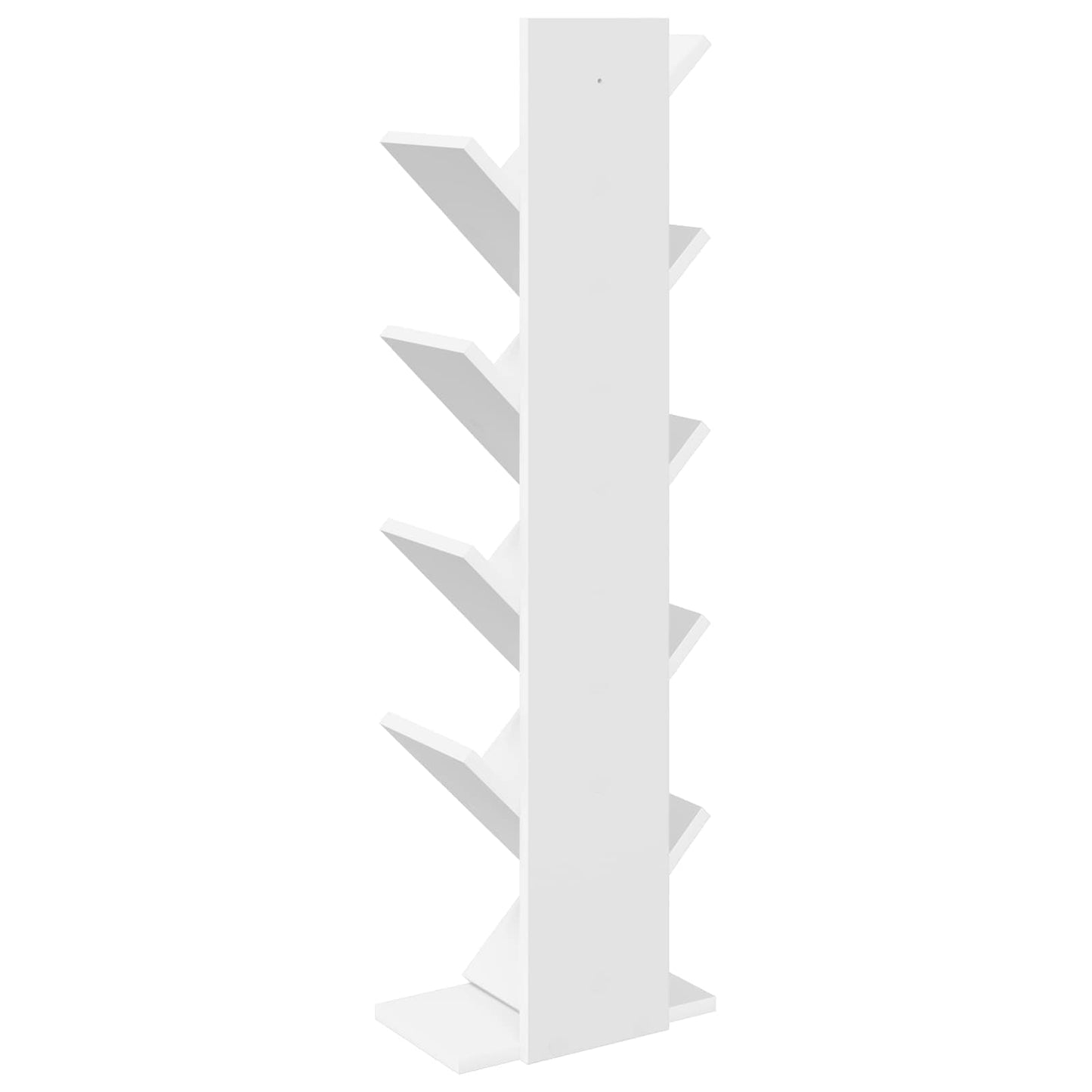 vidaXL Βιβλιοθήκη Δέντρου 6-Επιπέδων 30 x 18 x 100 εκ Λευκό