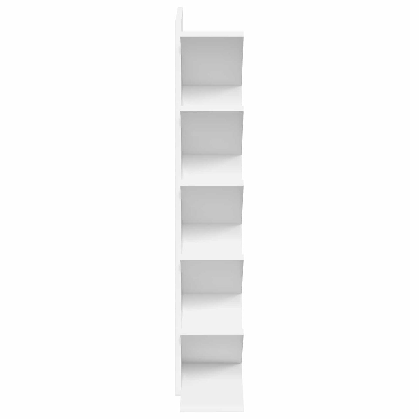 vidaXL Βιβλιοθήκη Δέντρου 6-Επιπέδων 30 x 18 x 100 εκ Λευκό