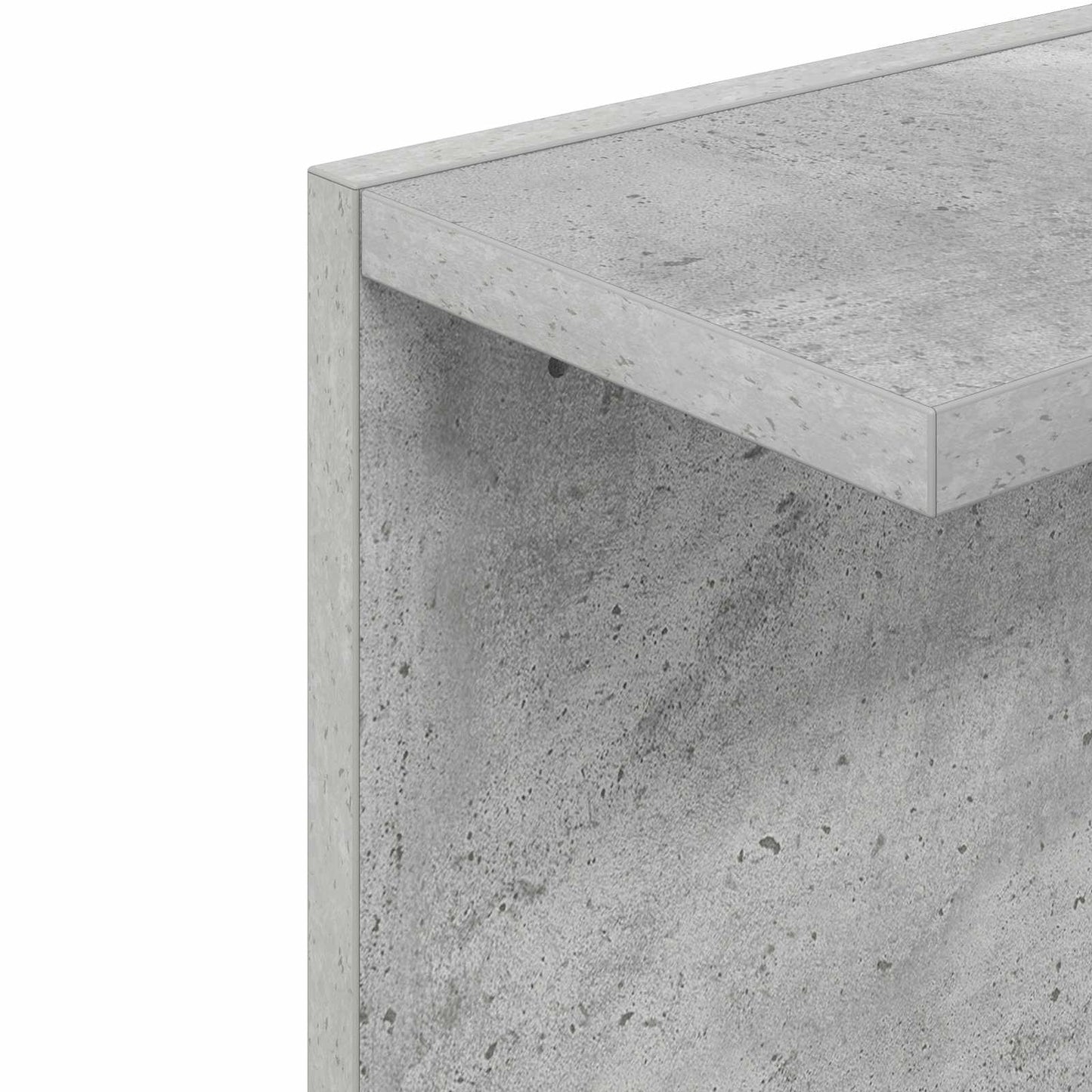 vidaXL Ράφι Τοίχου 2 τμχ. Γκρι Σκυροδέματος 25 x 15 x 100 εκ