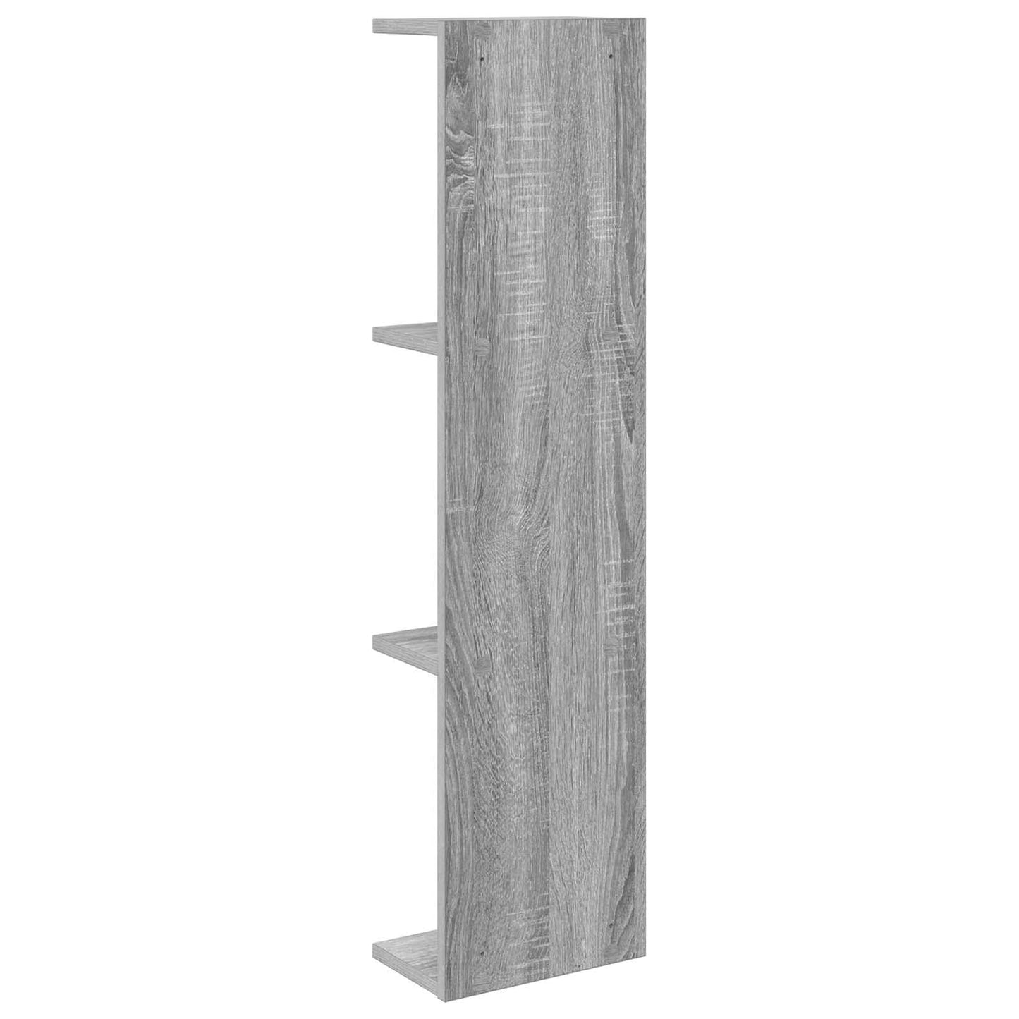 vidaXL Ράφι Τοίχου 2 τμχ. Γκρι Sonoma 25 x 15 x 100 εκ