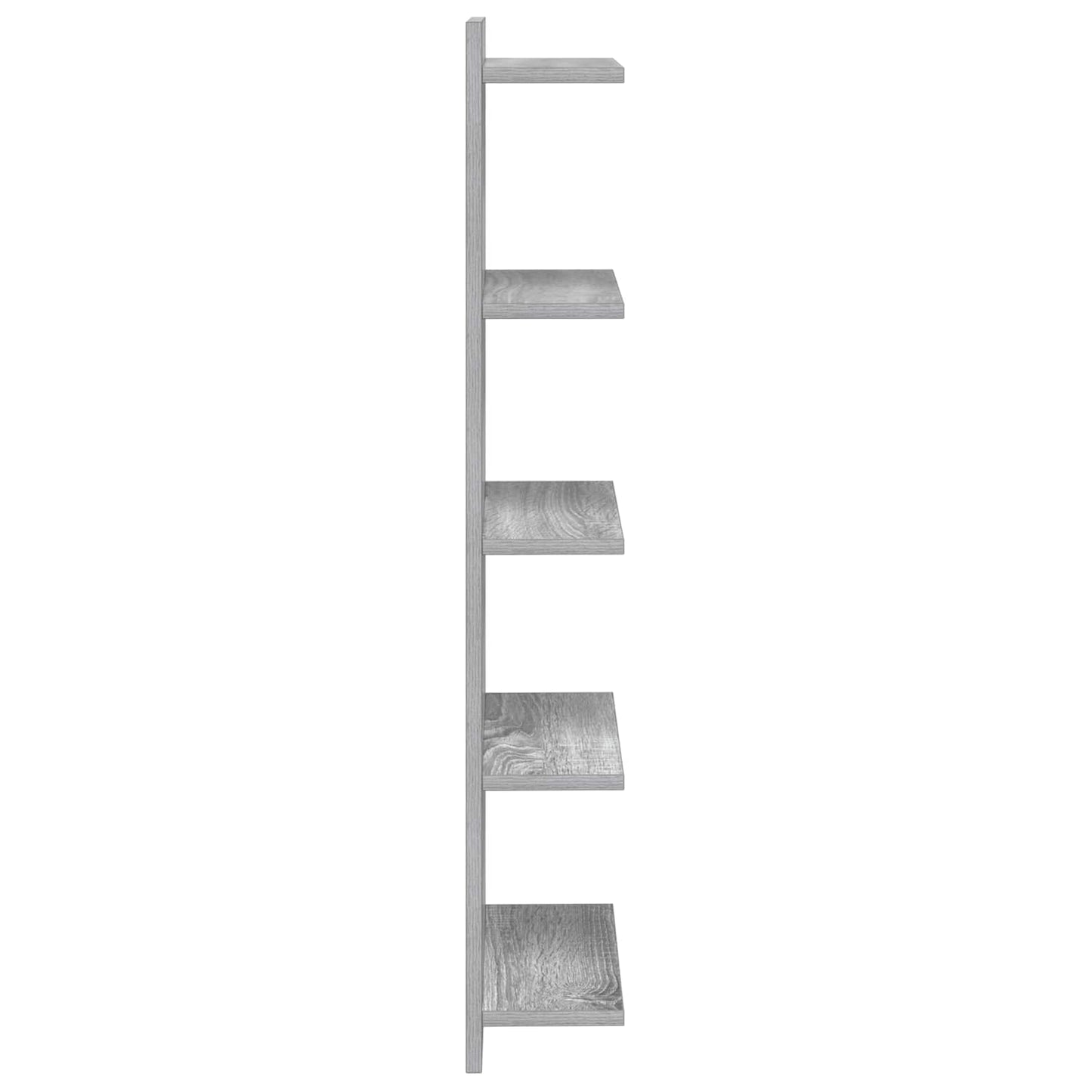 vidaXL Ράφι Τοίχου 2 τμχ. Γκρι Sonoma 30 x 15 x 100 εκ