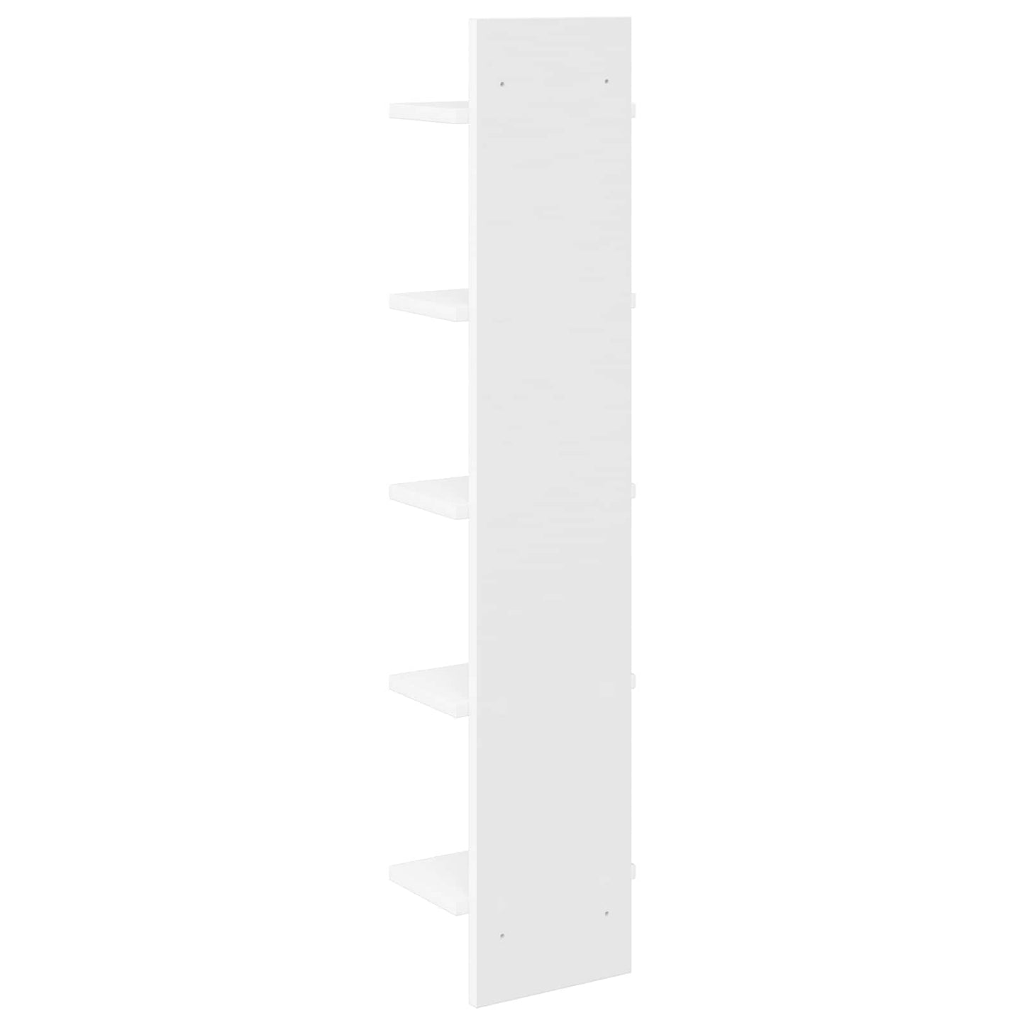 vidaXL Ράφι Τοίχου 2 pcs Λευκό 22 x 15 x 100 εκ Επεξεργασμένο Ξύλο