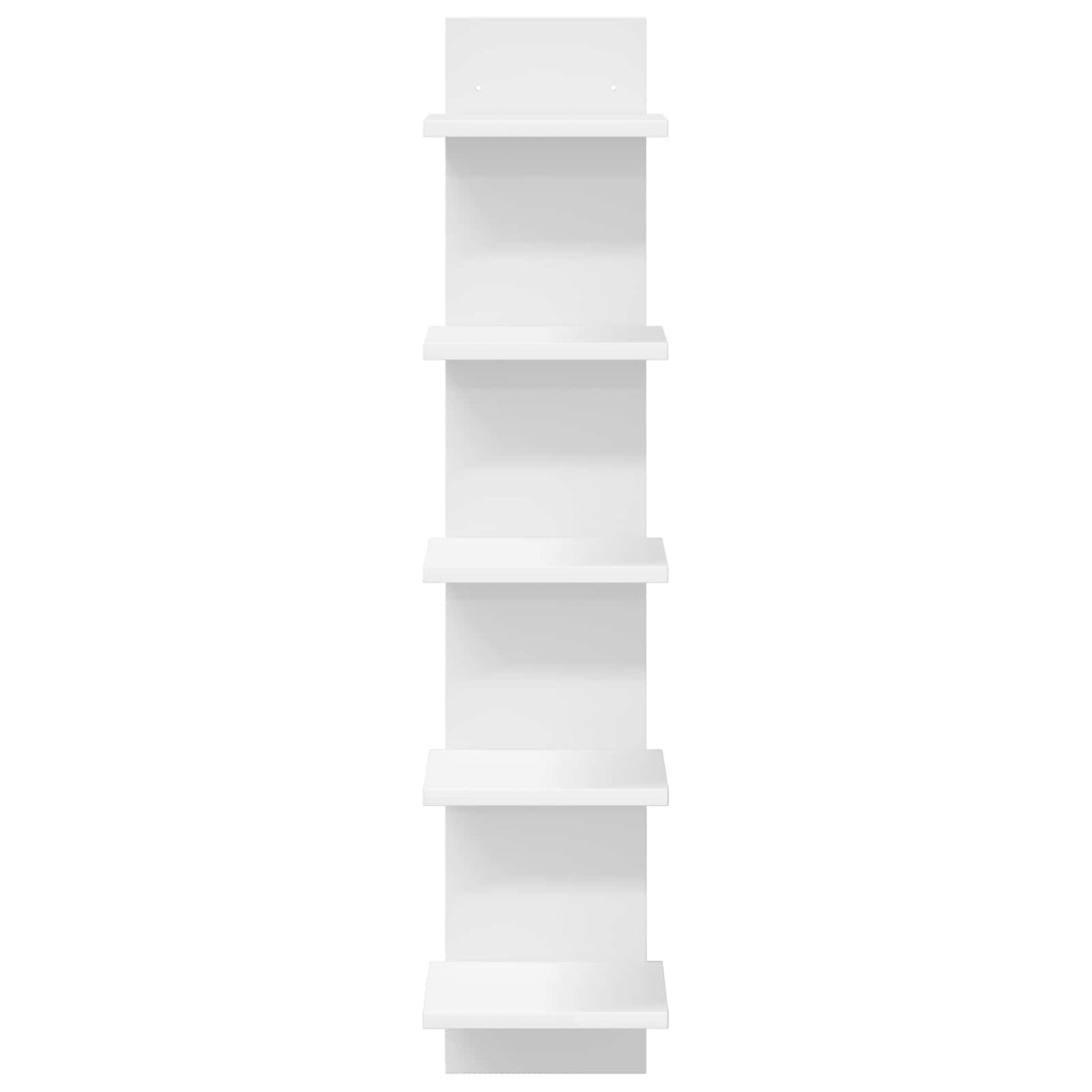 vidaXL Ράφι Τοίχου 2 pcs Λευκό 22 x 15 x 100 εκ Επεξεργασμένο Ξύλο