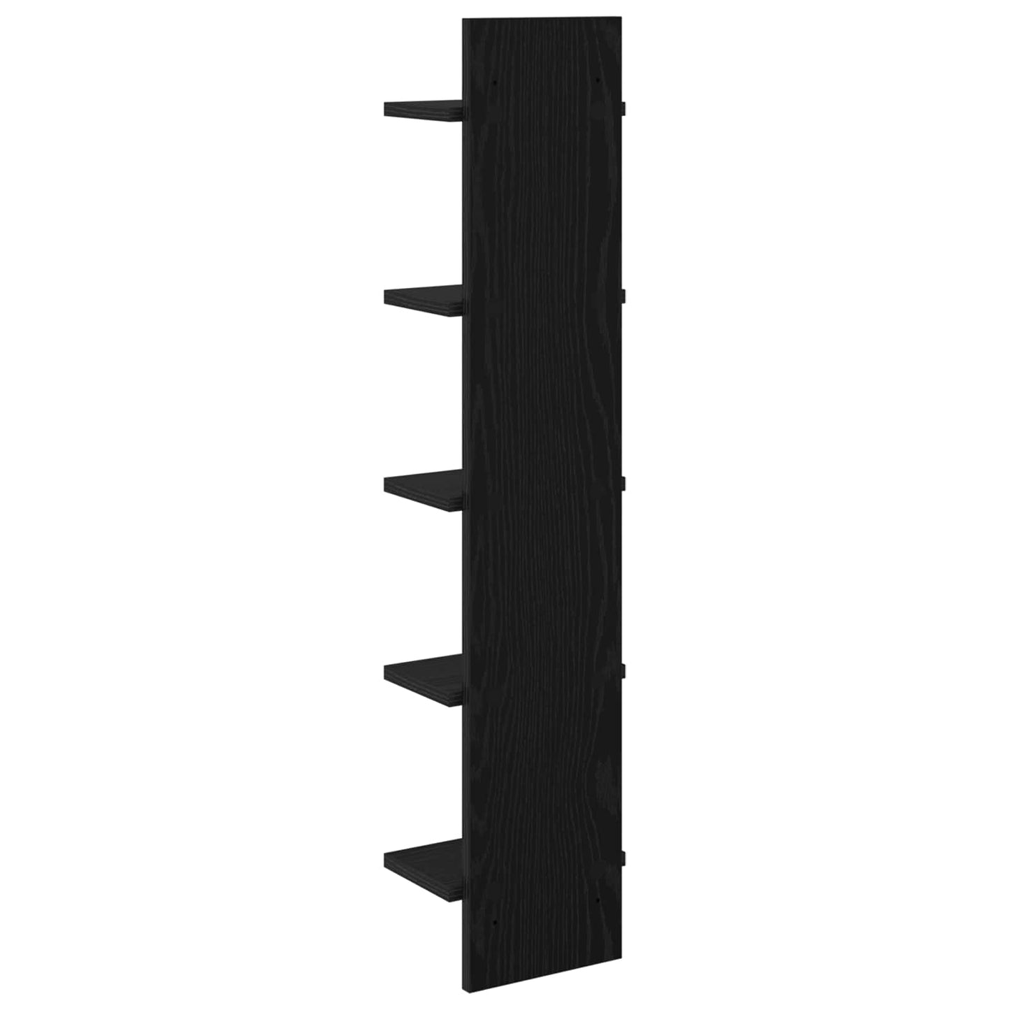 vidaXL Ράφι Τοίχου 2 pcs Μαύρη Δρυς 22 x 15 x 100 εκ