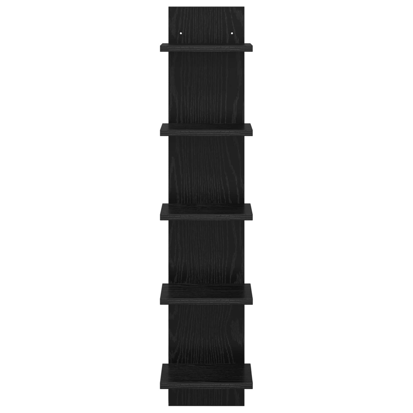 vidaXL Ράφι Τοίχου 2 pcs Μαύρη Δρυς 22 x 15 x 100 εκ
