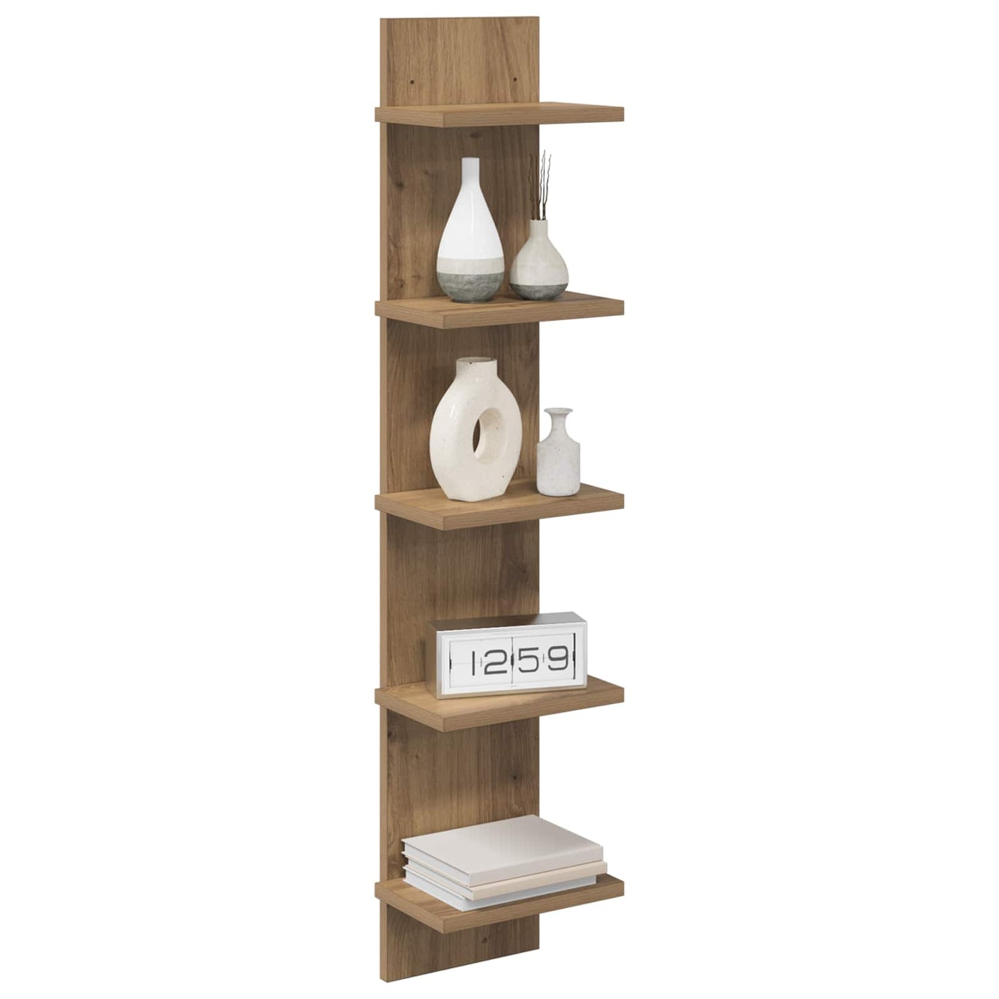 vidaXL Ράφι Τοίχου Artisan Δρυς 22 x 15 x 100 εκ Επεξεργασμένο Ξύλο