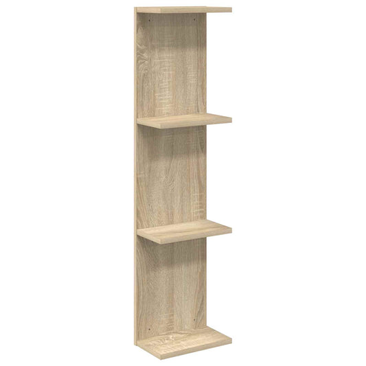 vidaXL Ράφι Τοίχου Sonoma Δρυς 22 x 15 x 100 εκ Επεξεργασμένο Ξύλο