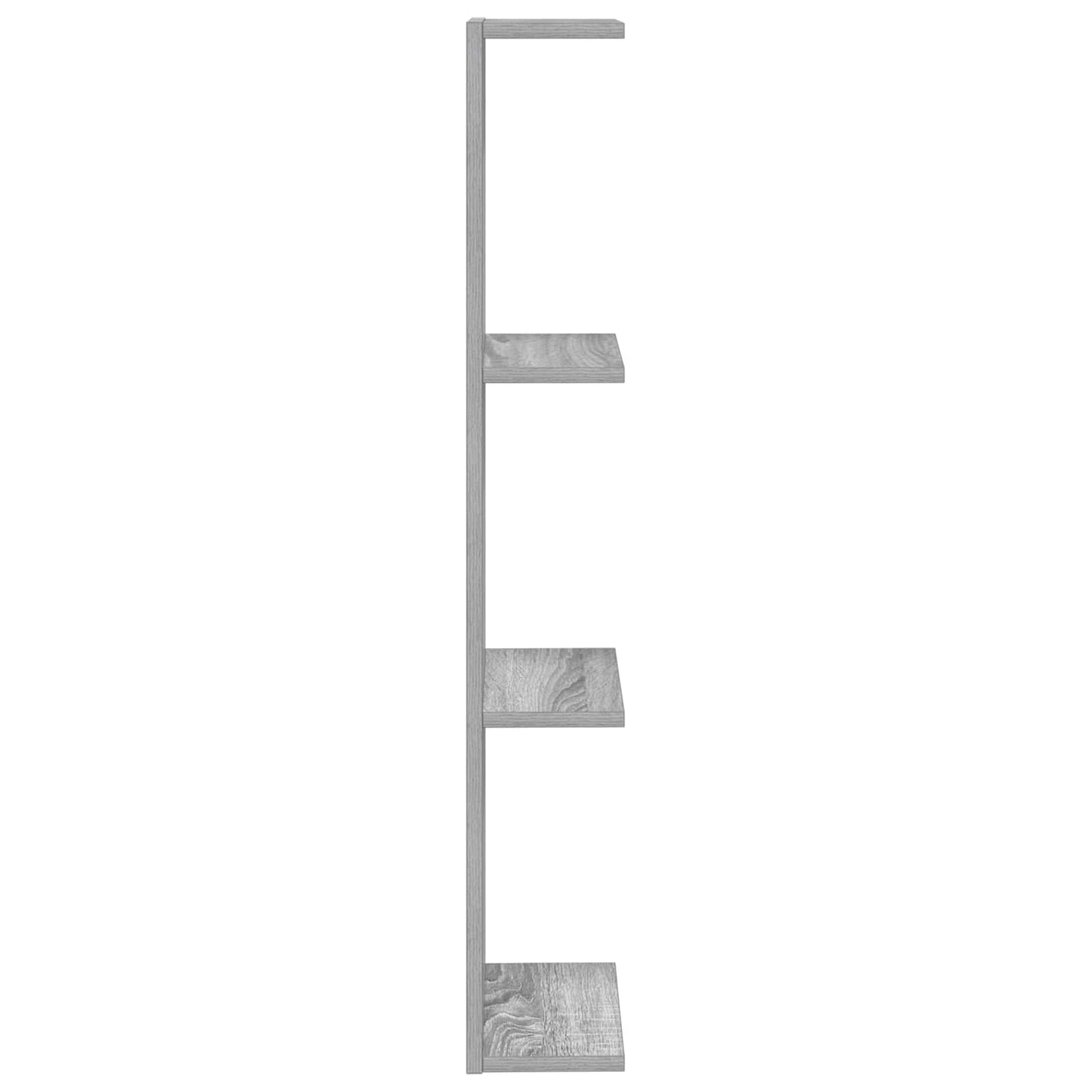 vidaXL Ράφι Τοίχου 2 τμχ. Γκρι Sonoma 22 x 15 x 100 εκ