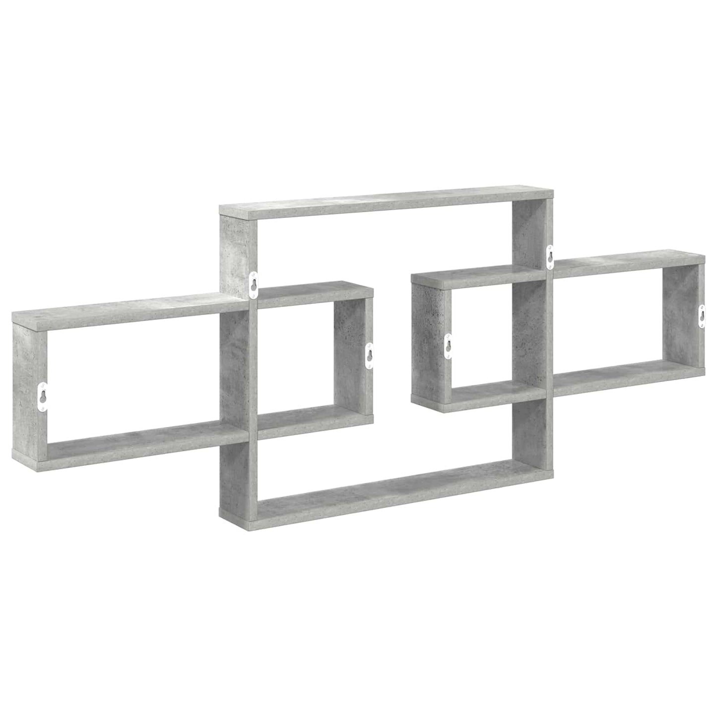 vidaXL Ράφι Τοίχου Γκρι Σκυροδέματος 130 x 10 x 50 εκ.