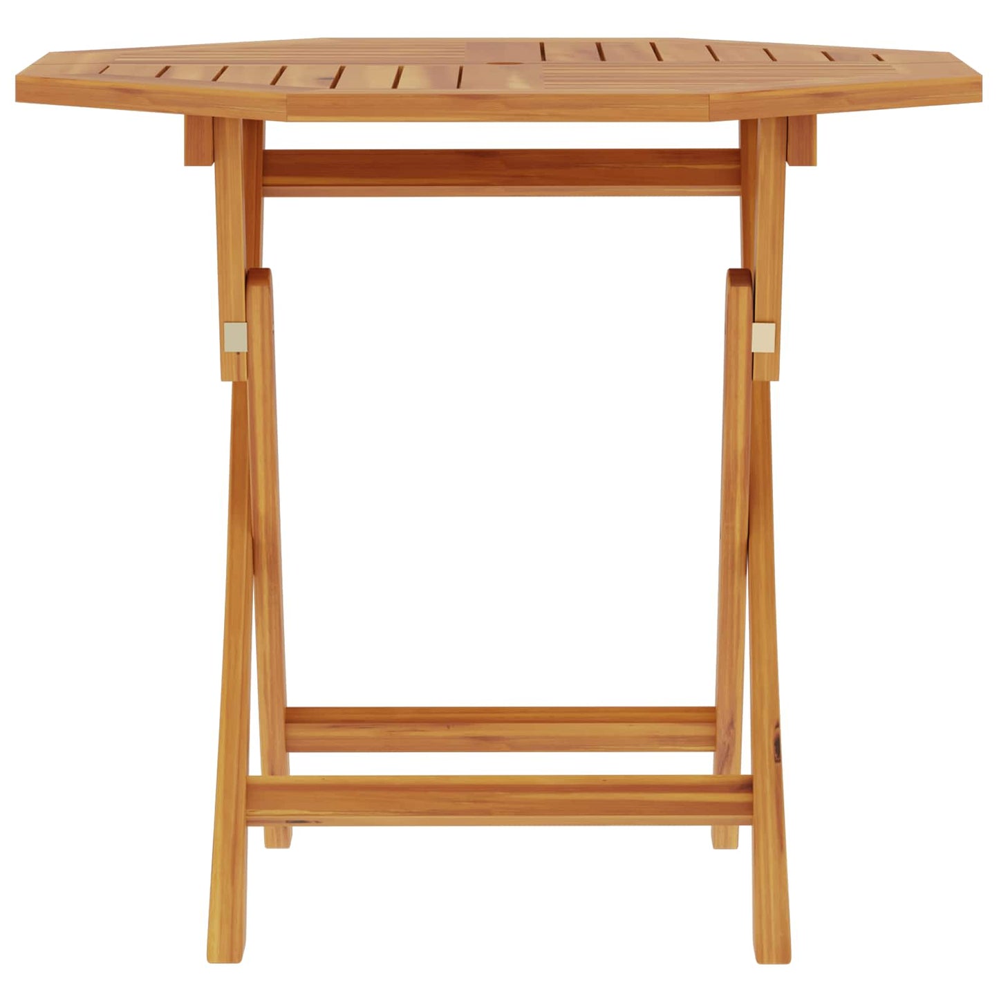 vidaXL Αναδιπλούμενο Τραπέζι Κήπου Φυσικό 90 x 90 x 75 cm