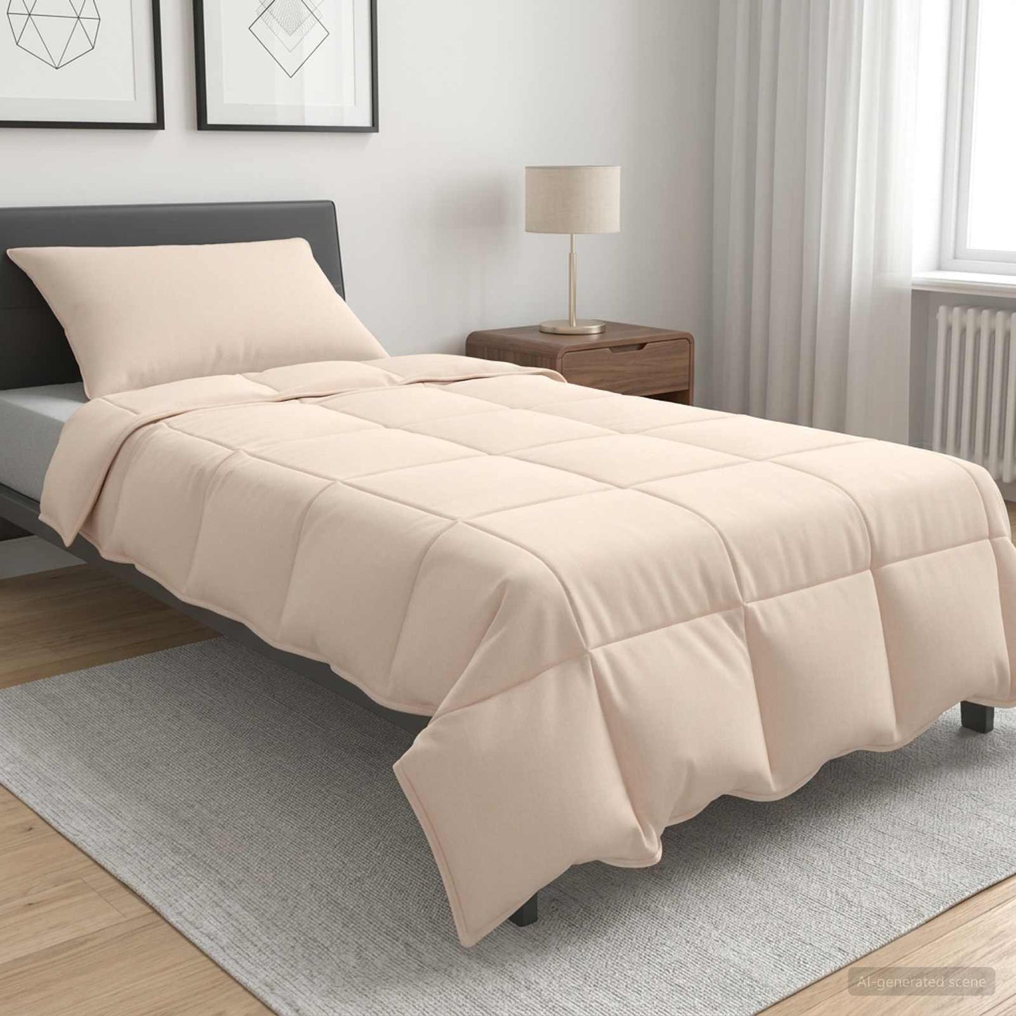 vidaXL Σετ Παπλωμάτων 2 τμχ. 137 x 200 cm Όλες οι εποχές Ίνα Καπόκ