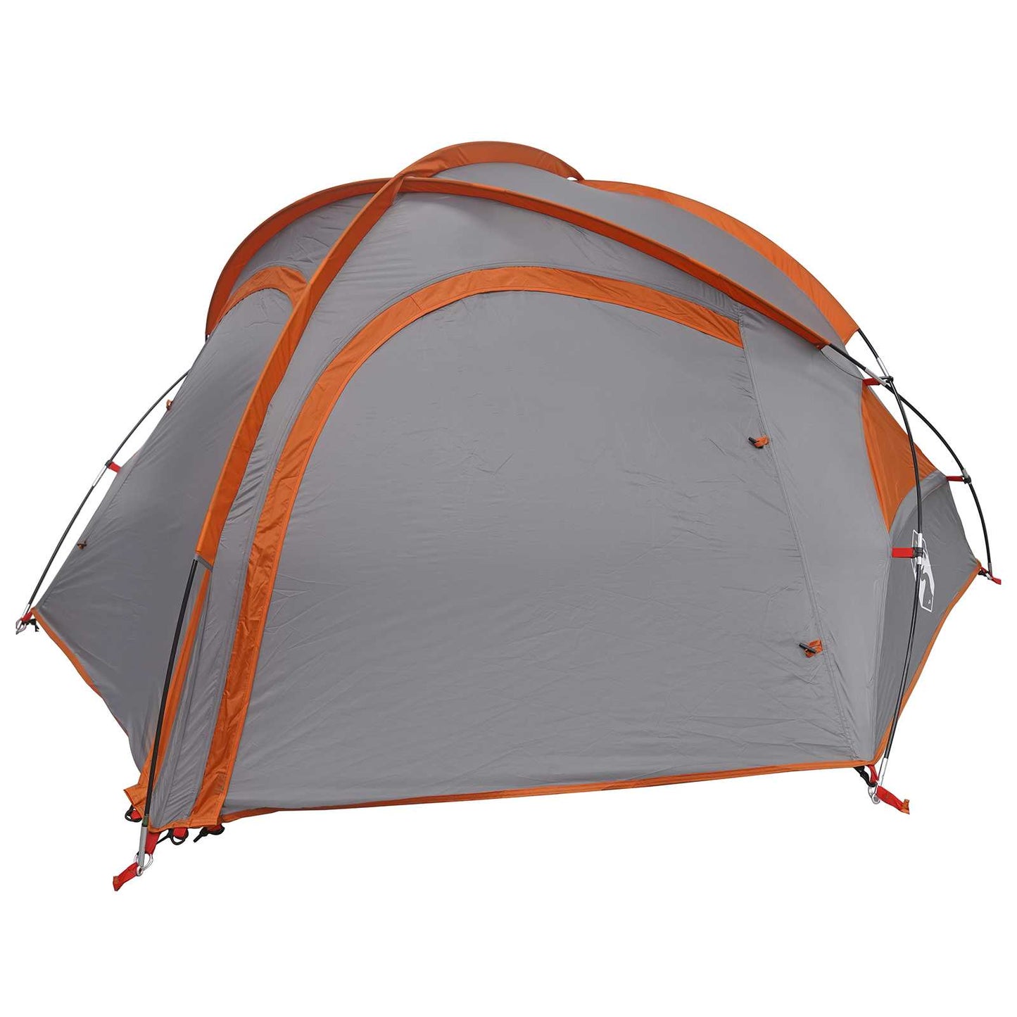 vidaXL Σκηνή trekking με αδιάβροχο 2 ατόμων Γκρι και Πορτοκαλί