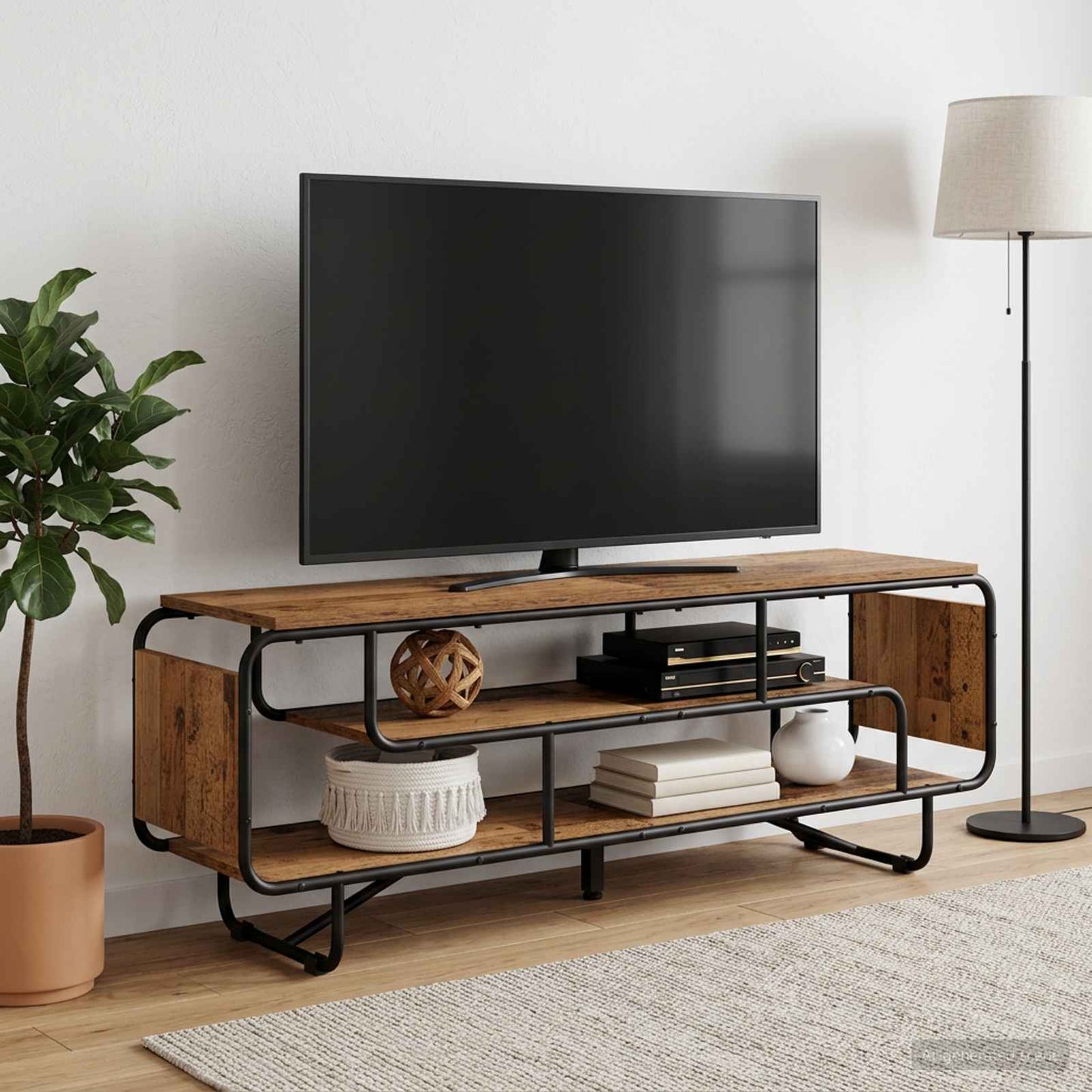 vidaXL Βάση TV 140 x 36 x 45 εκ. Παλαιωμένο ξύλο Επεξεργασμένο Ξύλο