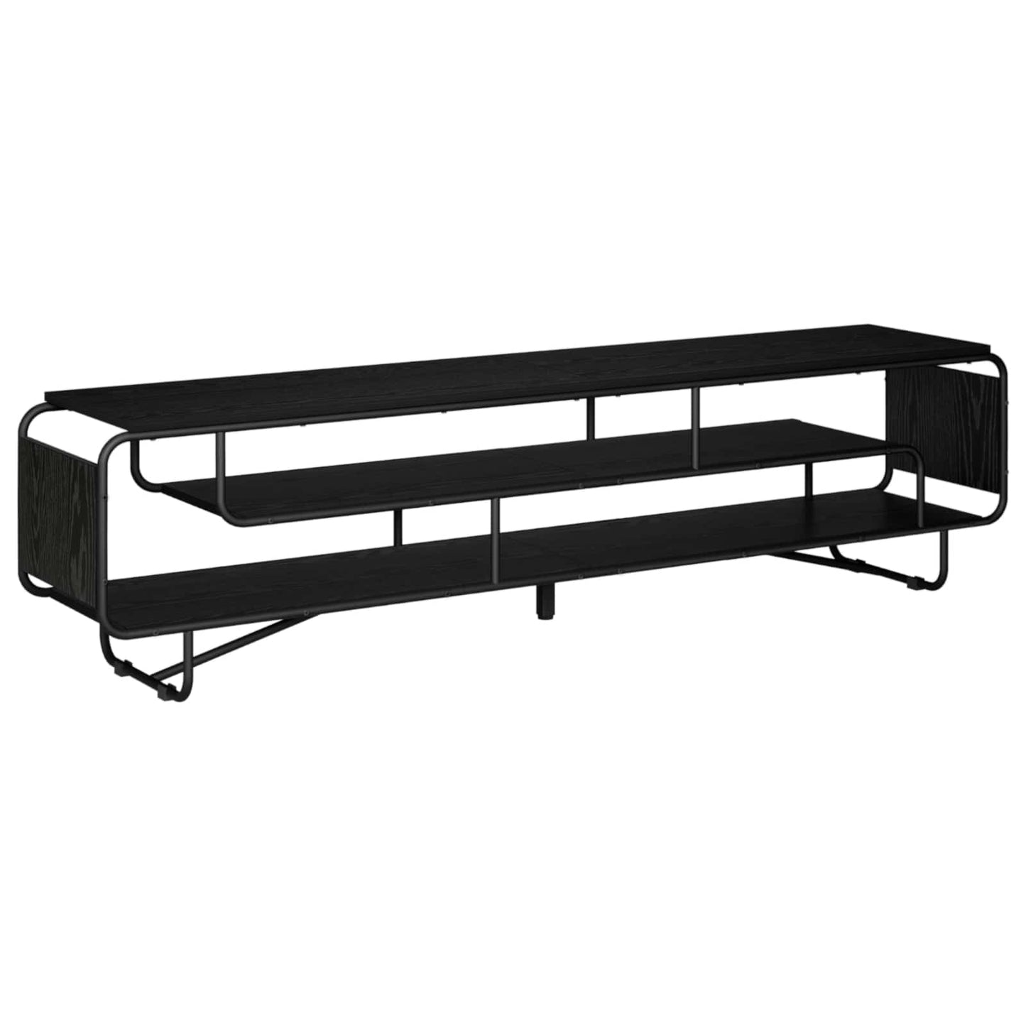 vidaXL Βάση TV 180 x 36 x 45 εκ. Μαύρη Δρυς Επεξεργασμένο Ξύλο