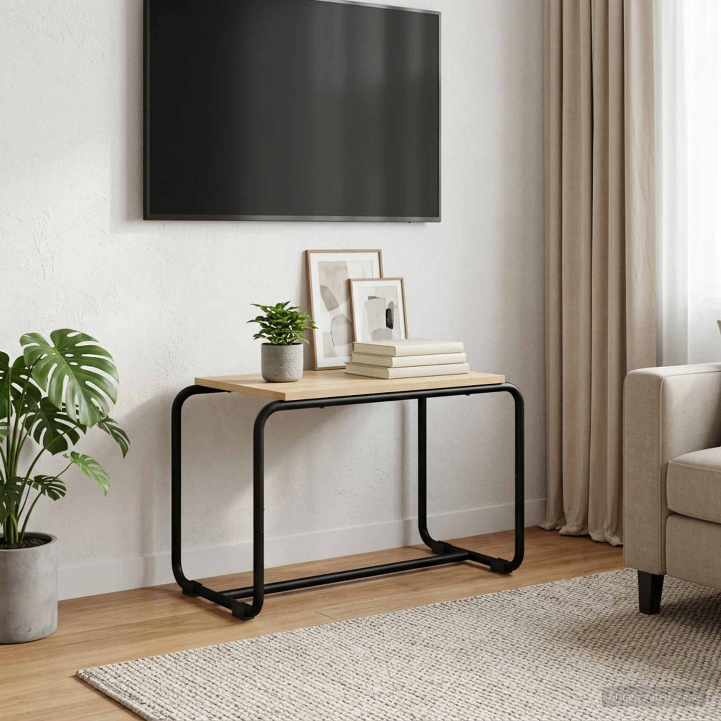 vidaXL Βάση TV 60 x 35.5 x 42 cm Sonoma Δρυς Επεξεργασμένο Ξύλο