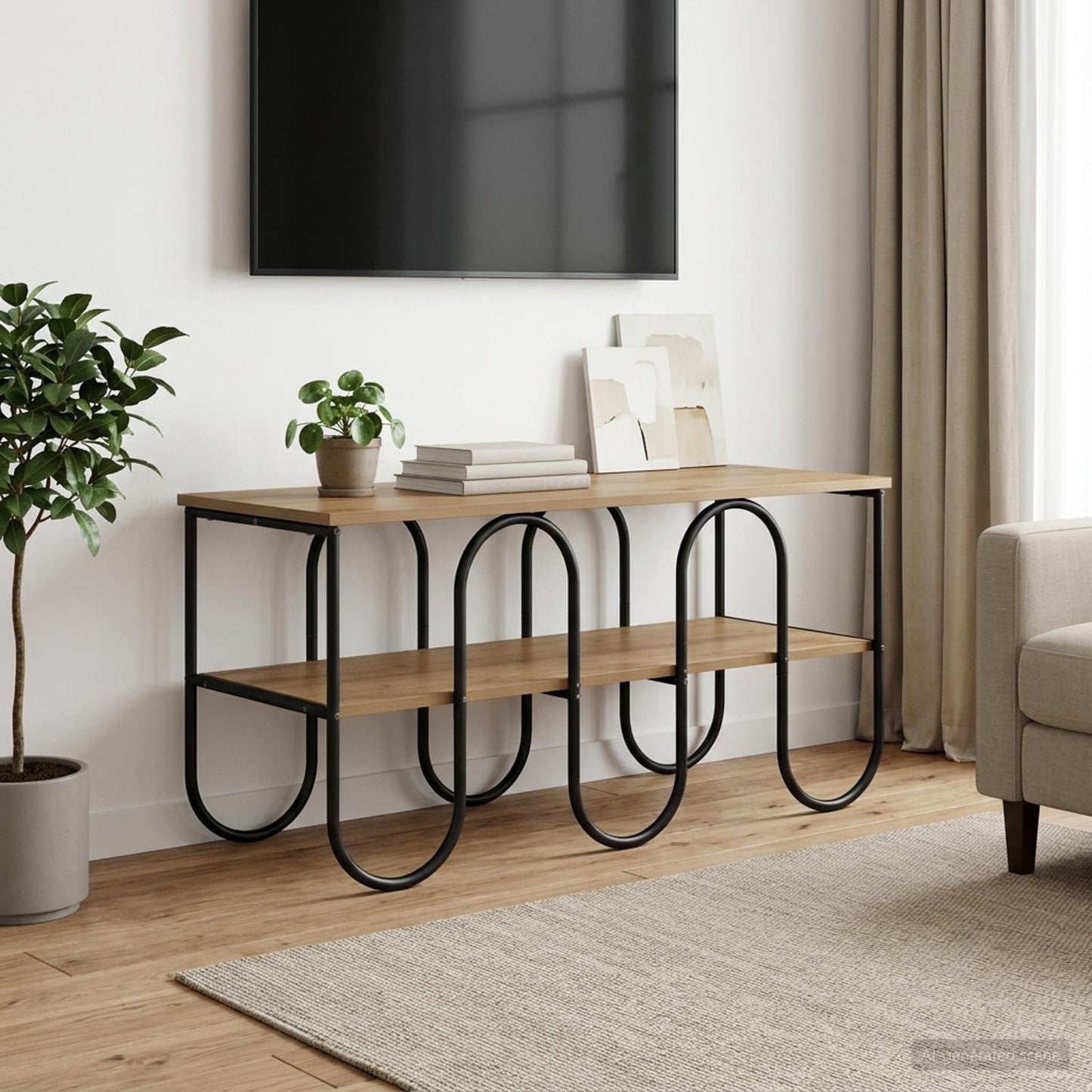 vidaXL Βάση TV 100 x 40 x 50 cm Artisan Δρυς Επεξεργασμένο Ξύλο
