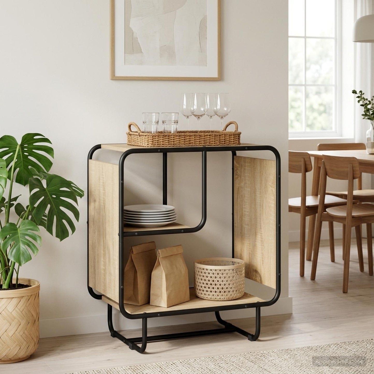 vidaXL Μπουφές Sonoma Δρυς 60 x 37,5 x 64,5 cm Επεξεργασμένο Ξύλο