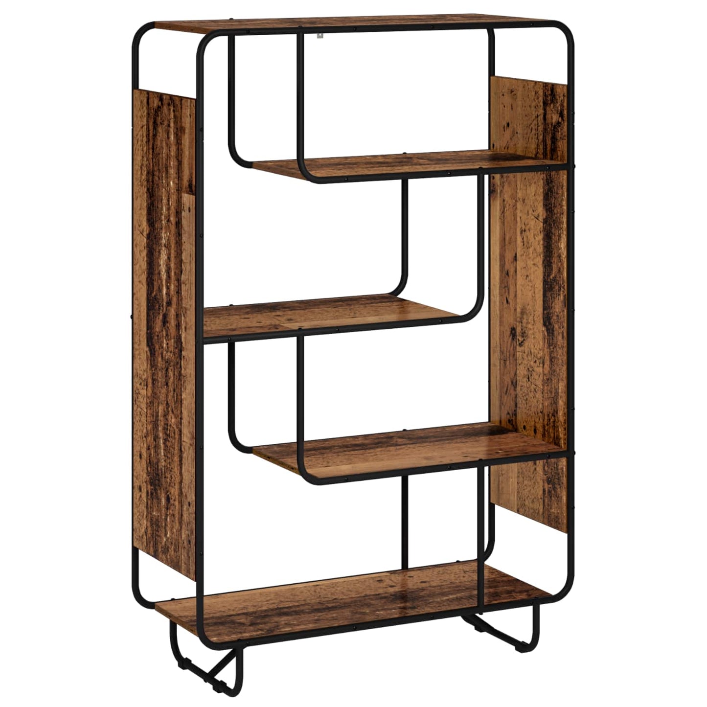 vidaXL Ψηλός μπουφές Παλαιωμένο ξύλο 93.5 x 37.5 x 144 cm