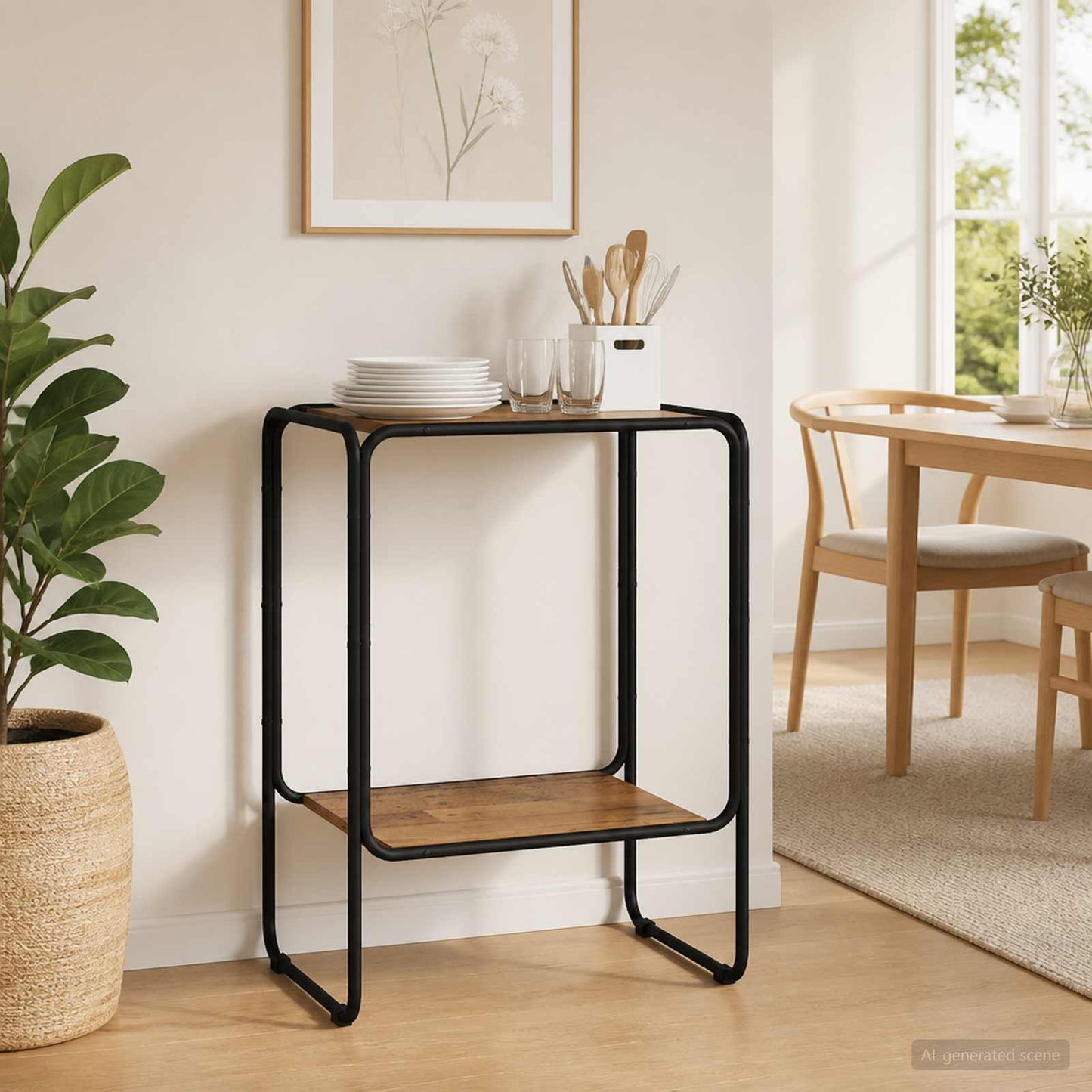 vidaXL Μπουφές Παλαιωμένο ξύλο 60 x 38 x 75 εκ. Τεχνητό ξύλο