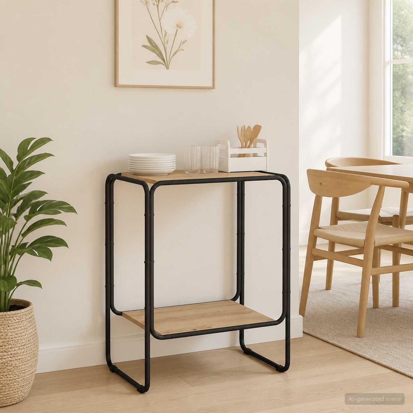 vidaXL Μπουφές Artisan Δρυς 60 x 38 x 75 εκ. Τεχνητό ξύλο