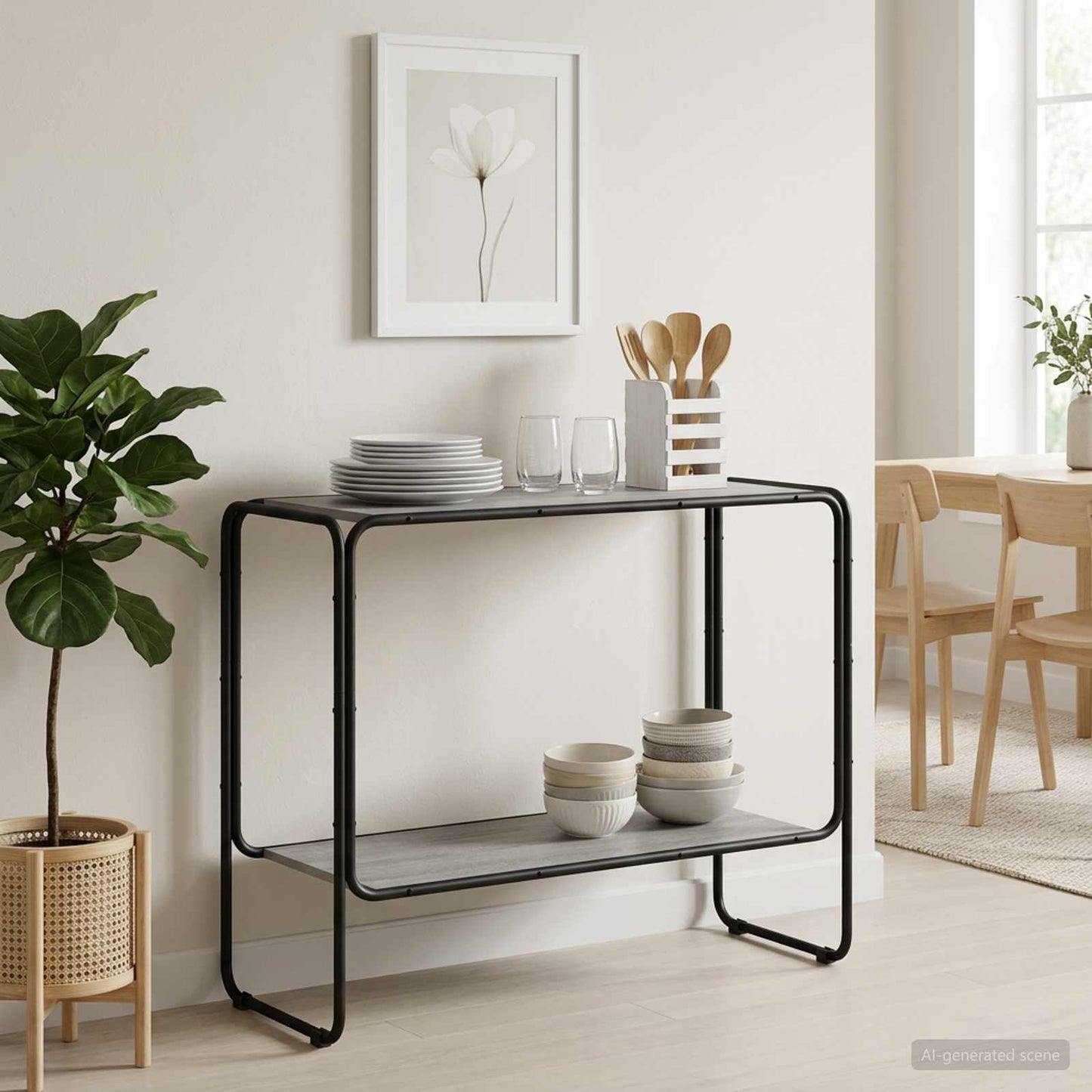 vidaXL Μπουφές Γκρι Sonoma 93.5 x 38 x 75 cm Τεχνητό ξύλο