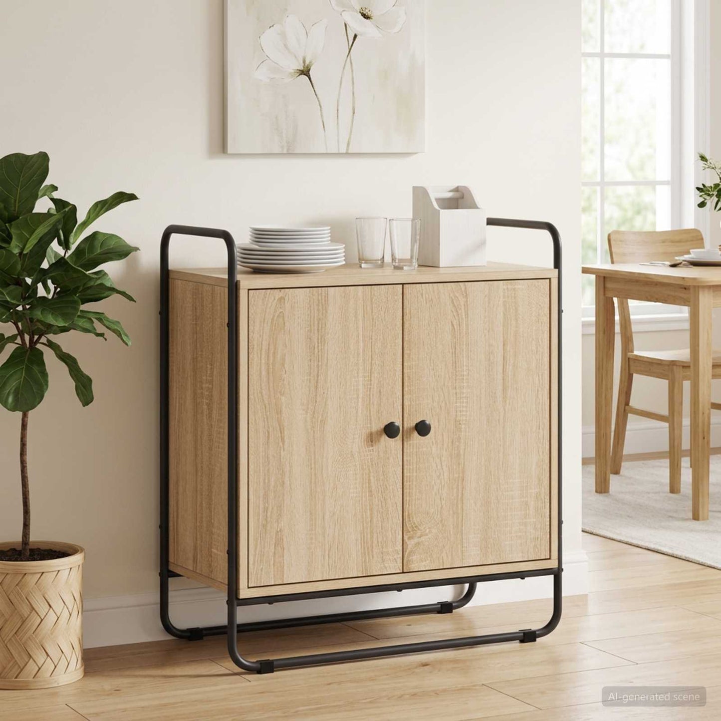 vidaXL Μπουφές Sonoma Δρυς 68 x 35 x 75 cm Επεξεργασμένο Ξύλο