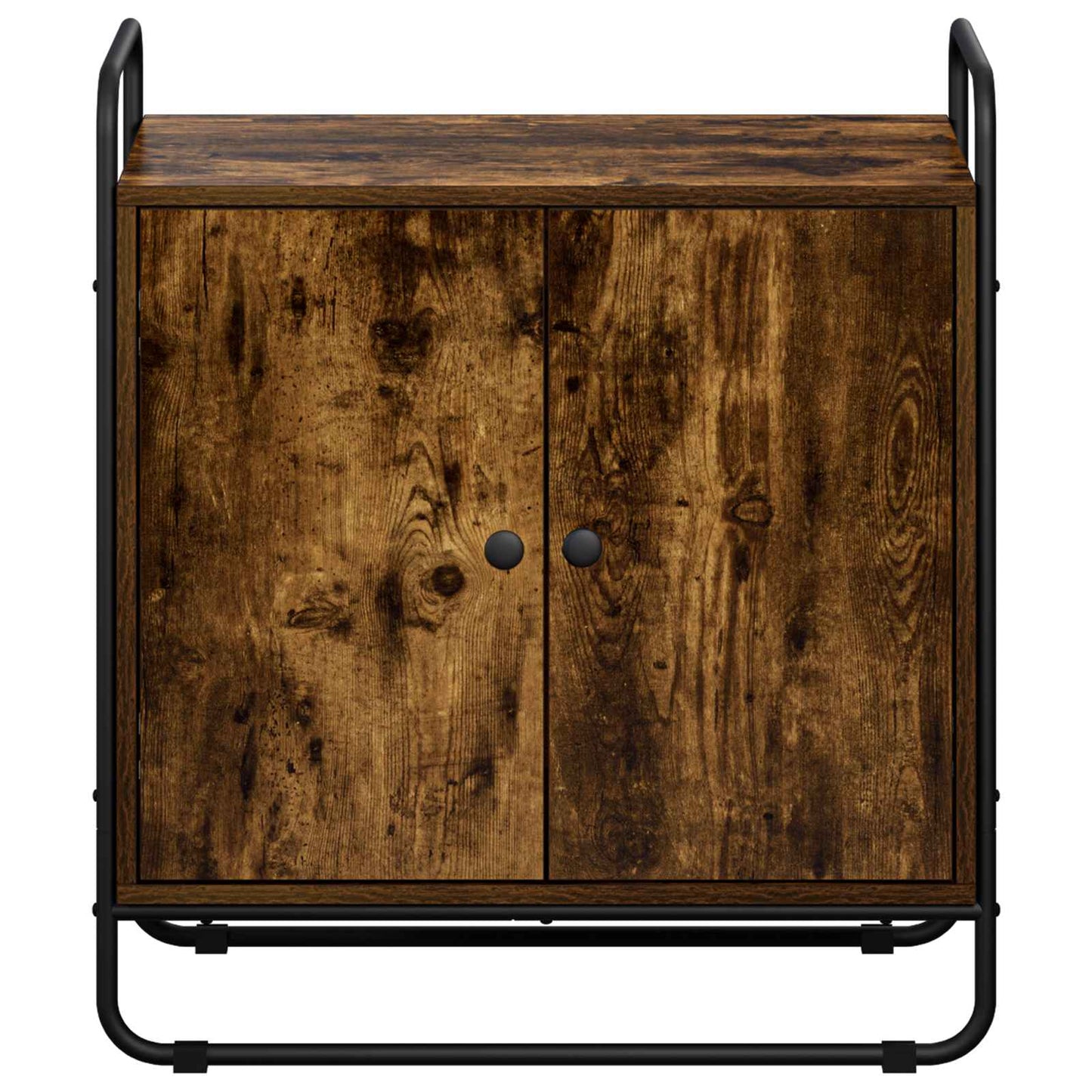 vidaXL Μπουφές Καπνισμένο Ξύλο Δρυός 68 x 35 x 75 cm