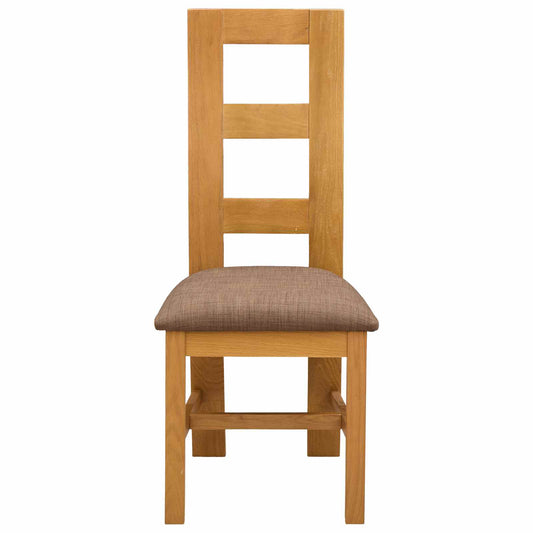 vidaXL Καρέκλα τραπεζαρίας 2 pcs Στερεό Ξύλο Δρυός Γκρι