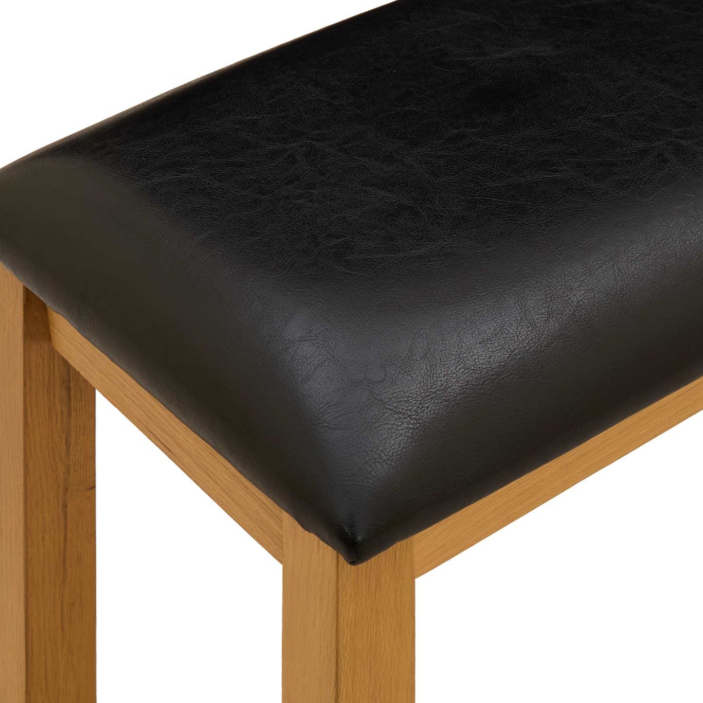vidaXL Καθιστικό Σαλονιού 95 x 32 x 45 εκ. Στερεό Ξύλο Δρυός Μαύρο