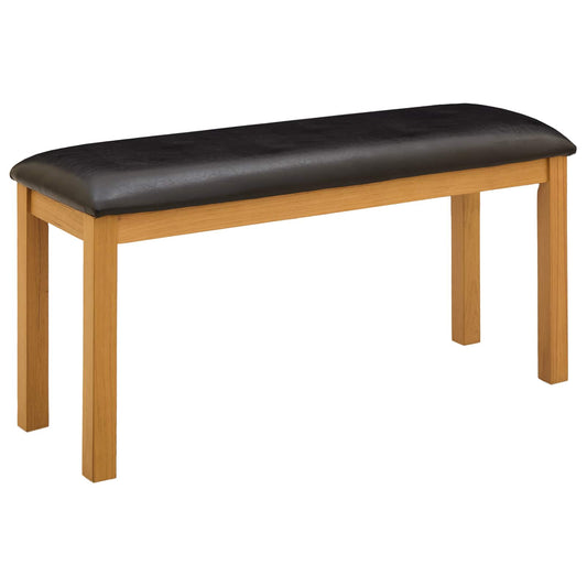 vidaXL Καθιστικό Σαλονιού 95 x 32 x 45 εκ. Στερεό Ξύλο Δρυός Μαύρο