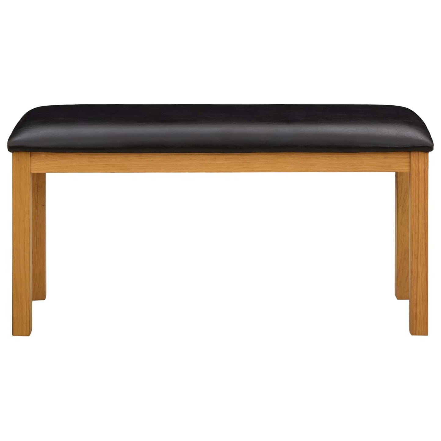 vidaXL Καθιστικό Σαλονιού 95 x 32 x 45 εκ. Στερεό Ξύλο Δρυός Μαύρο