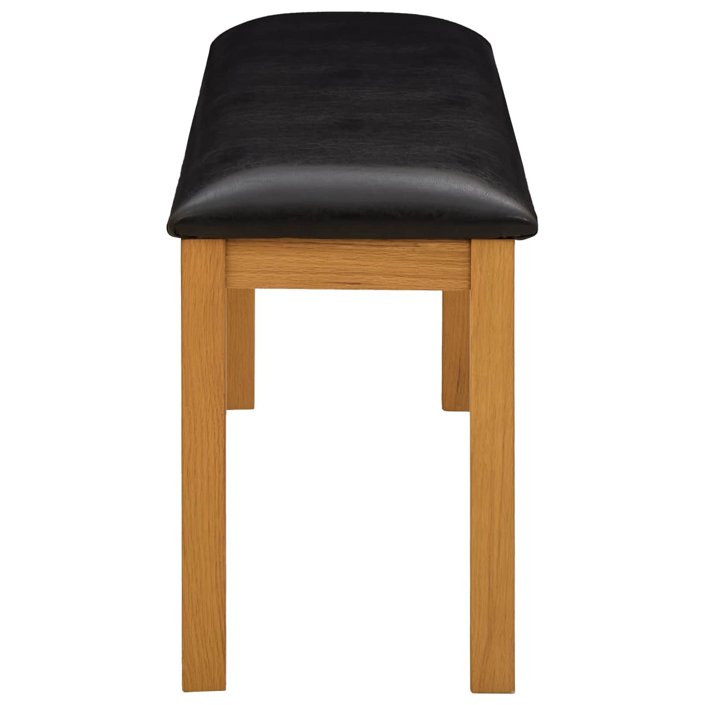 vidaXL Καθιστικό Σαλονιού 95 x 32 x 45 εκ. Στερεό Ξύλο Δρυός Μαύρο