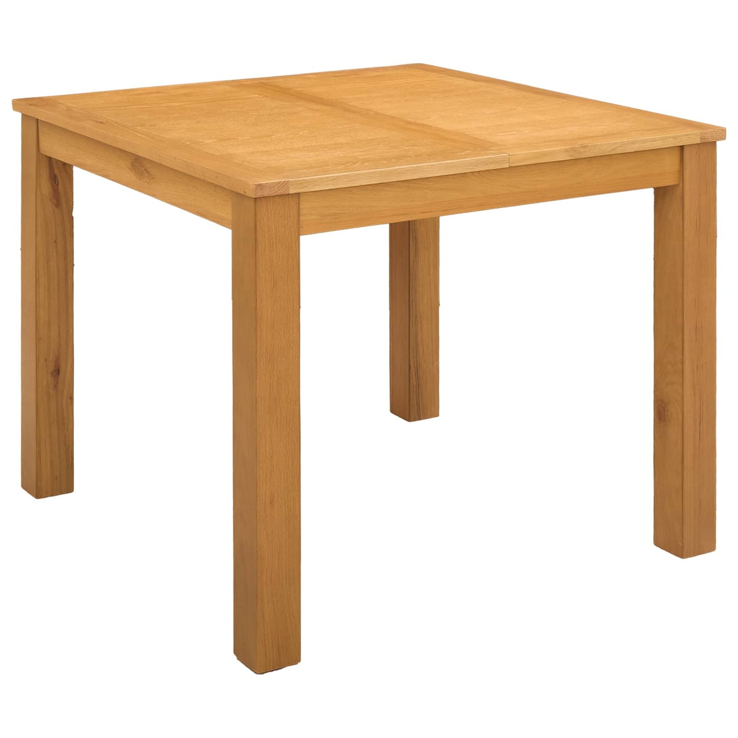 vidaXL Τραπεζαρία 90 x 90 x 75 cm Στερεό Ξύλο Δρυός Φυσικό τετράγωνο