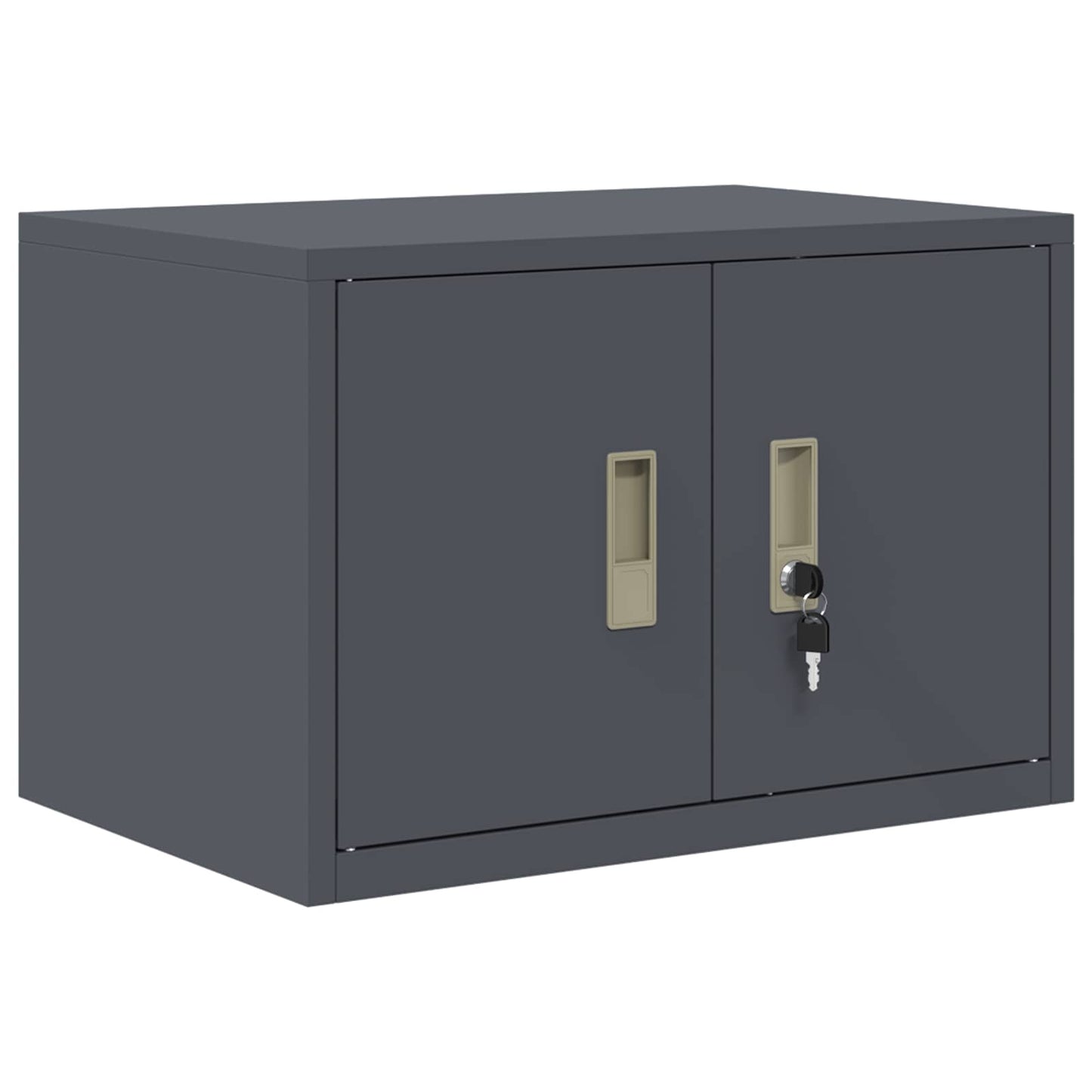 vidaXL Ντουλάπι αποθήκευσης 2 τμχ. Ανθρακί 60 x 40 x 130 εκ Ατσάλι